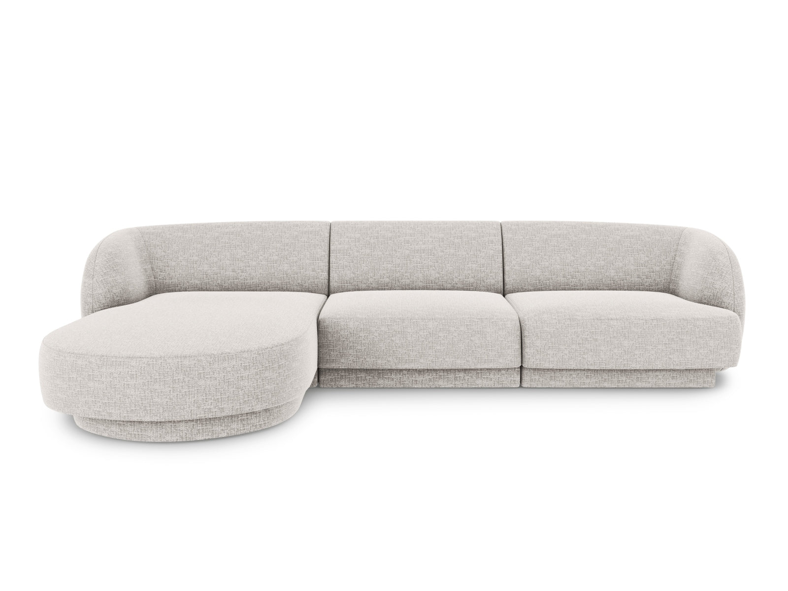 Miley Ecksofa links 4 Sitzer in Light Grey-Haga präsentiert im Onlineshop von KAQTU Design AG. Bettsofa links ist von Micadoni