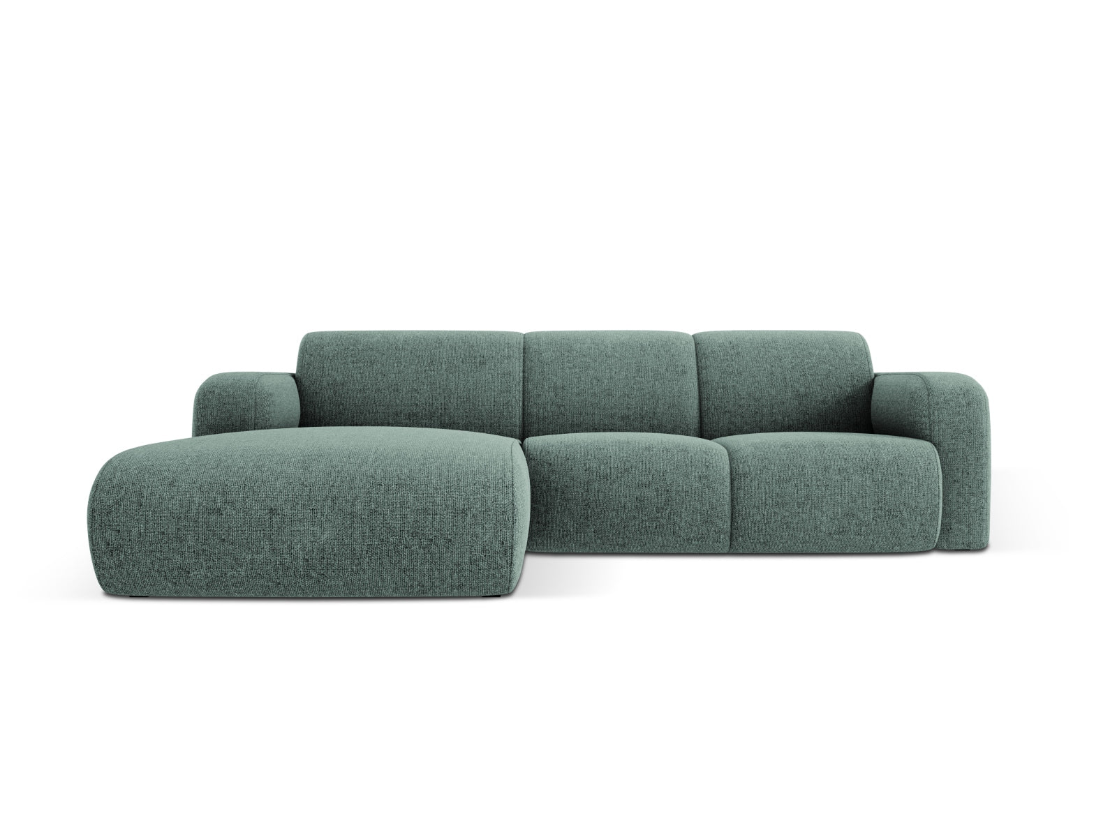 Molino Ecksofa links 4 Sitzer in Petrol präsentiert im Onlineshop von KAQTU Design AG. Ecksofa links ist von Micadoni