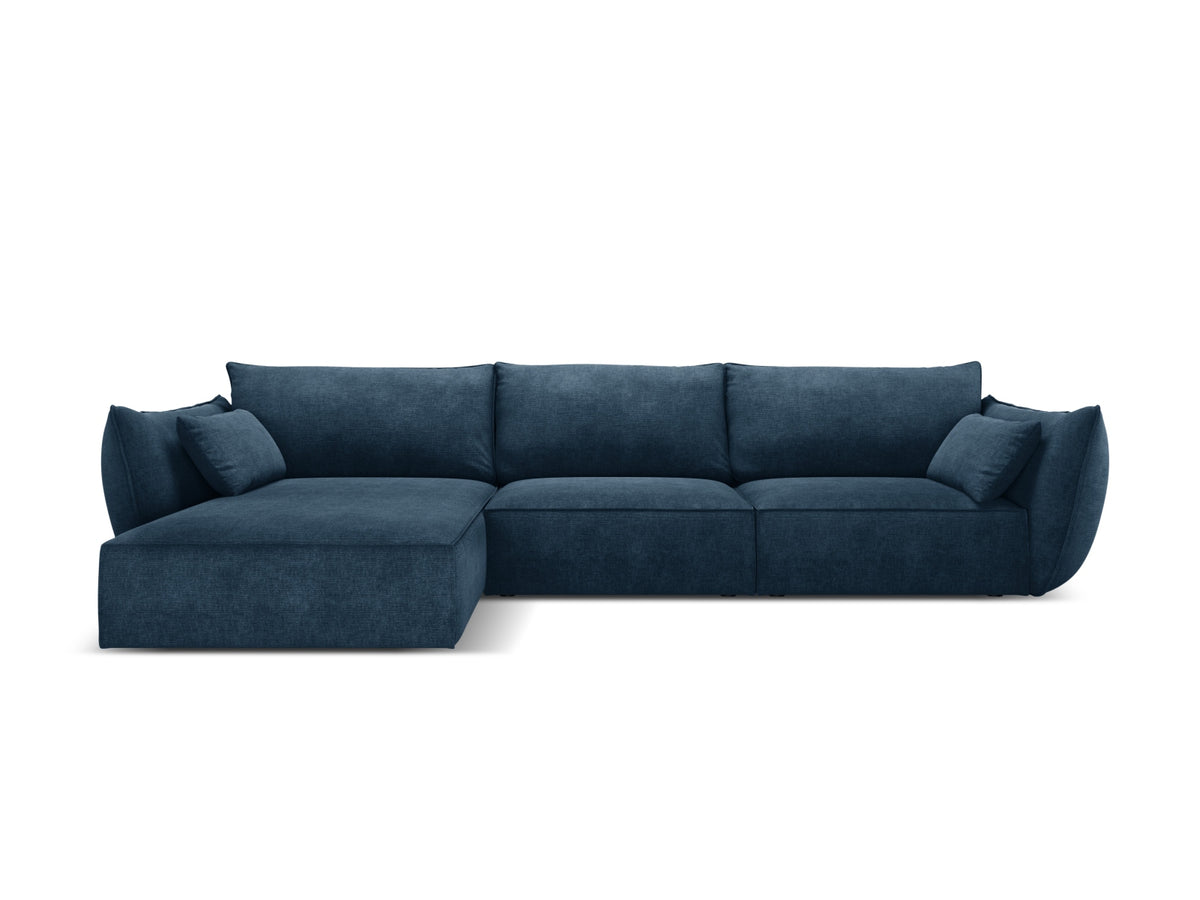 Kaelle Ecksofa links 4 Sitzer in Royal Blue-Over The Horizon präsentiert im Onlineshop von KAQTU Design AG. L-Sofa links ist von Micadoni