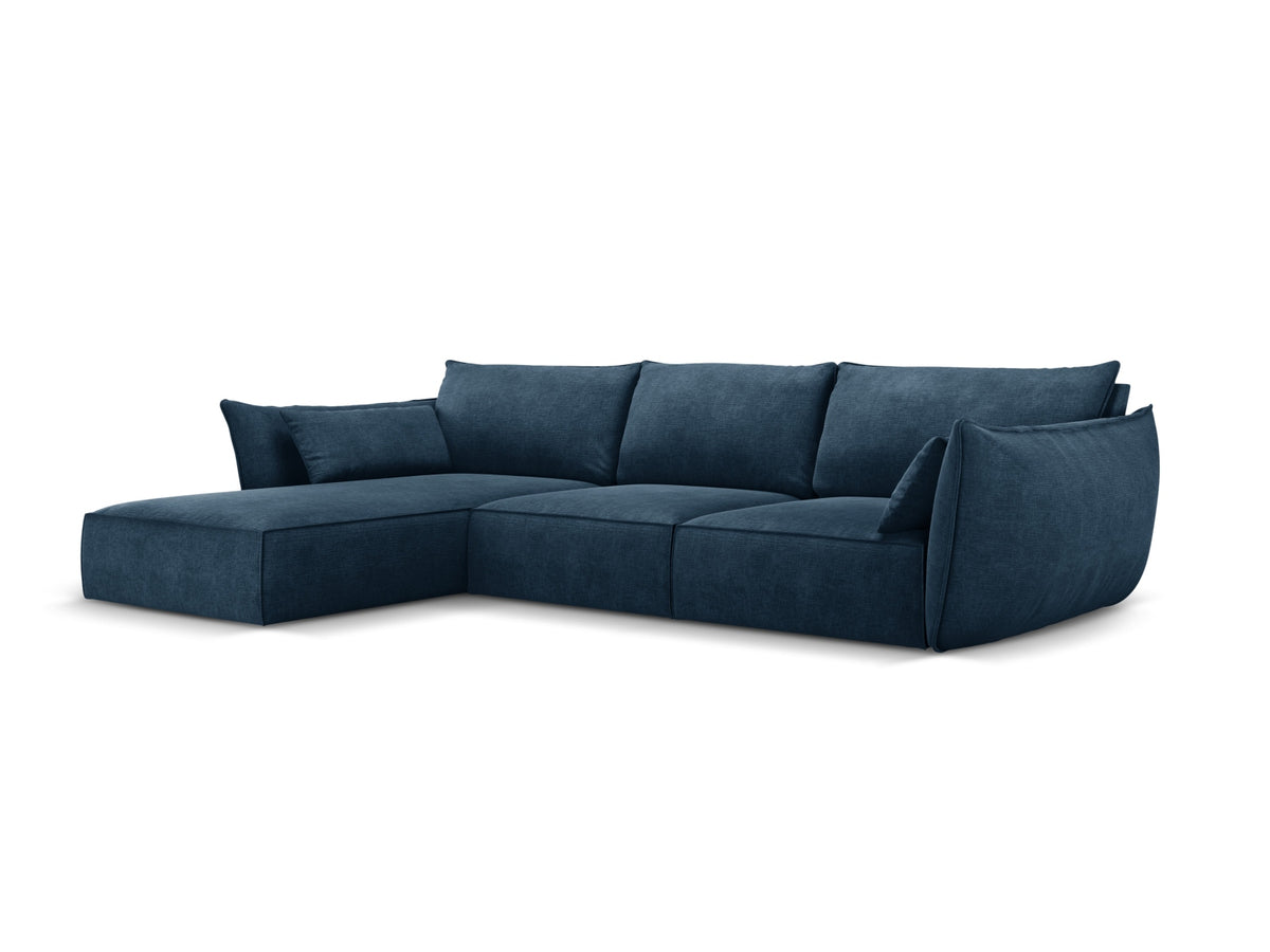Kaelle Ecksofa links 4 Sitzer in Royal Blue-Over The Horizon präsentiert im Onlineshop von KAQTU Design AG. L-Sofa links ist von Micadoni