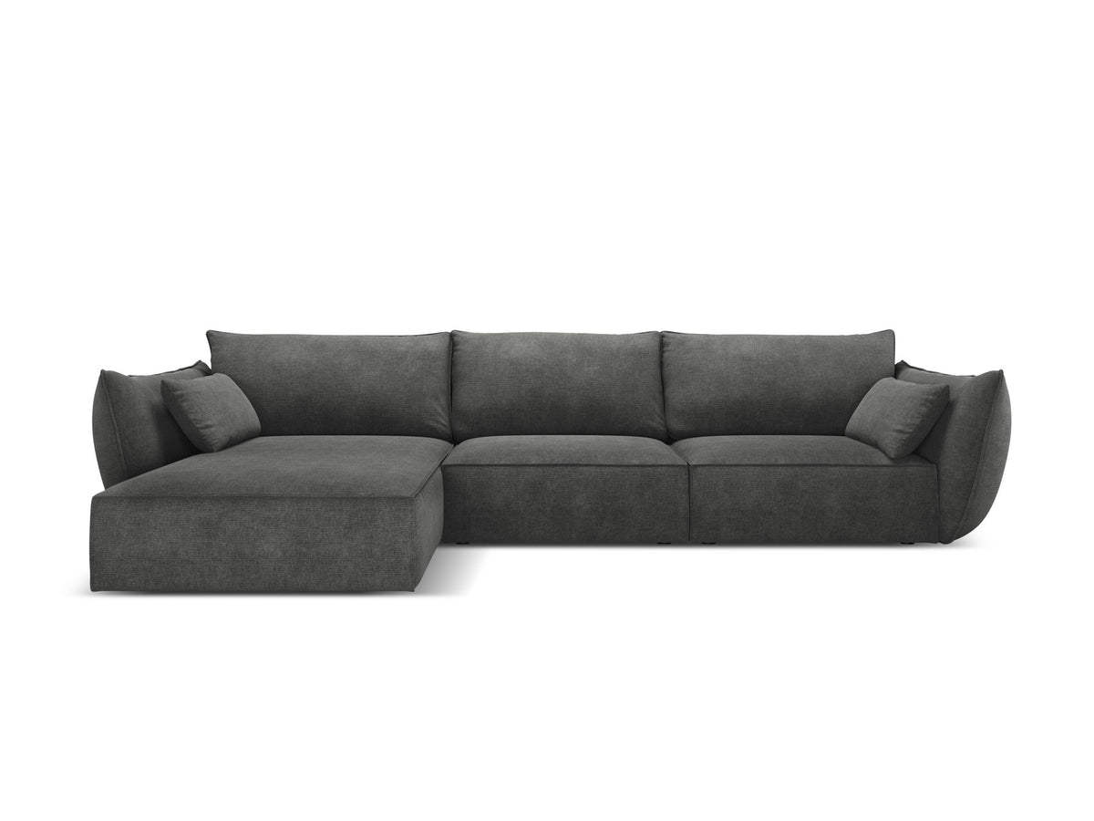 Kaelle Ecksofa links 4 Sitzer in Dark Grey-Over The Horizon präsentiert im Onlineshop von KAQTU Design AG. L-Sofa links ist von Micadoni