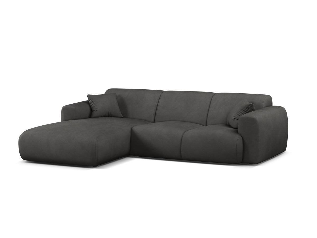 Molino Ecksofa links 4 Sitzer in Dark Grey-Rebel präsentiert im Onlineshop von KAQTU Design AG. L-Sofa links ist von Micadoni