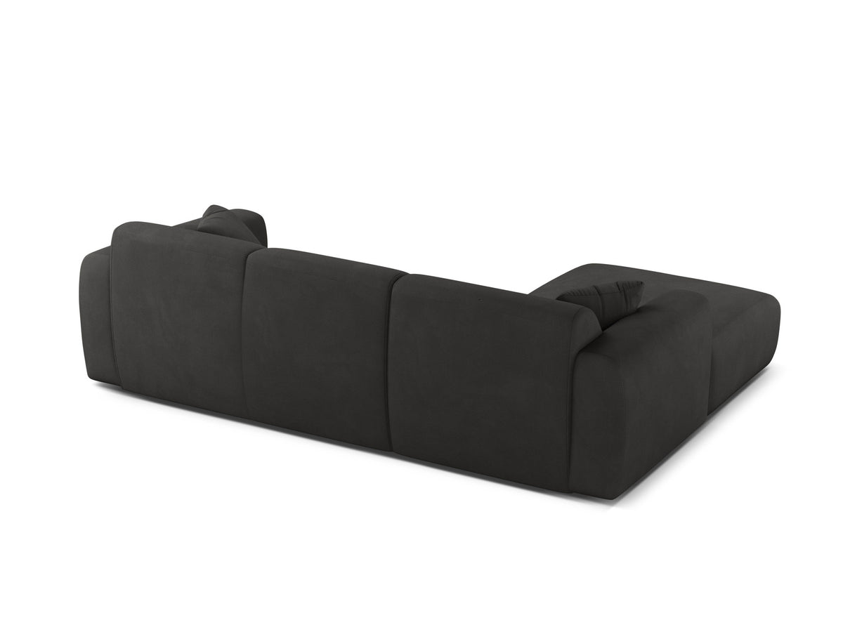 Molino Ecksofa links 4 Sitzer in Dark Grey-Rebel präsentiert im Onlineshop von KAQTU Design AG. L-Sofa links ist von Micadoni