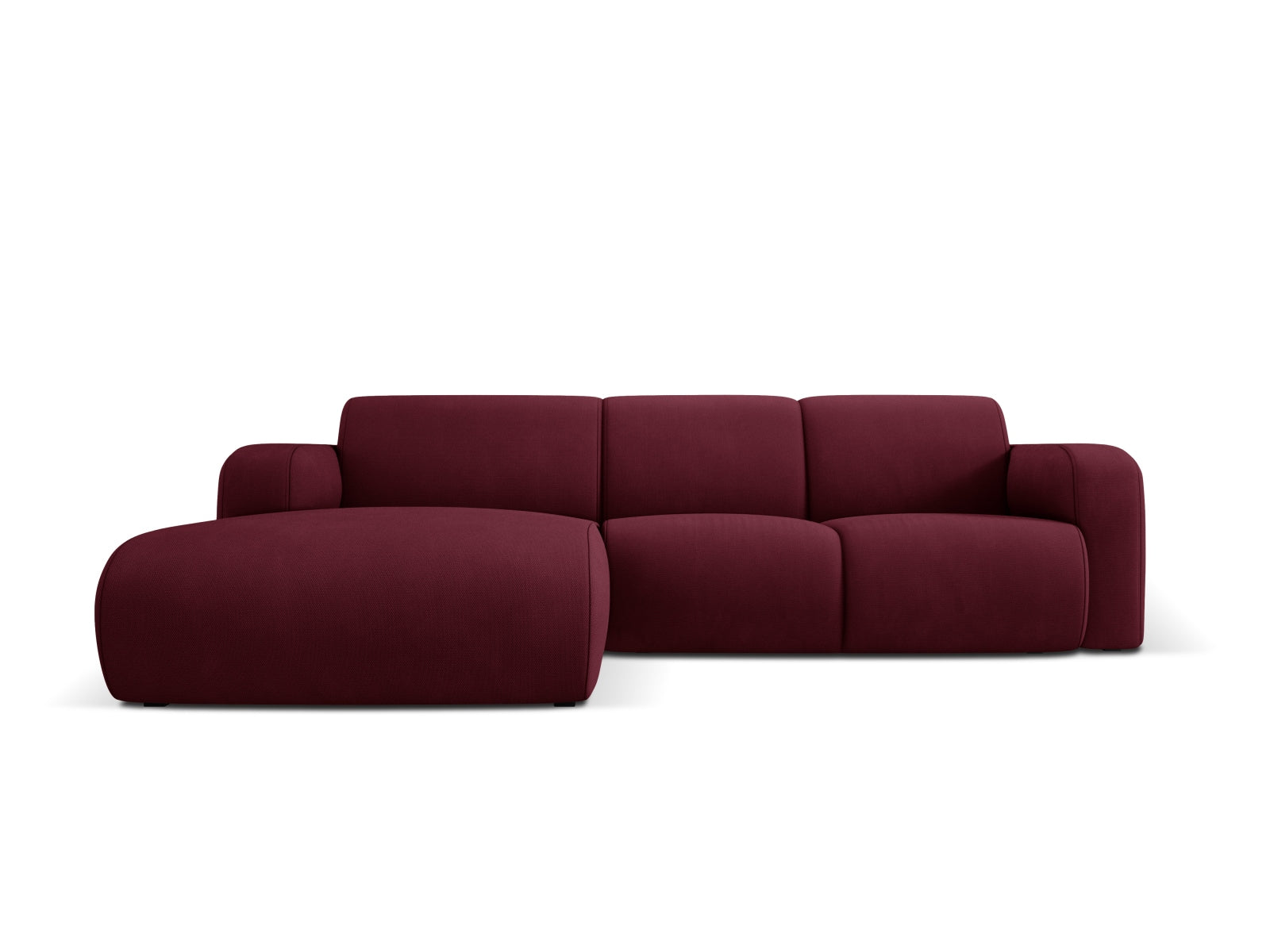 Molino Ecksofa links 4 Sitzer in Bordeaux präsentiert im Onlineshop von KAQTU Design AG. Ecksofa links ist von Micadoni