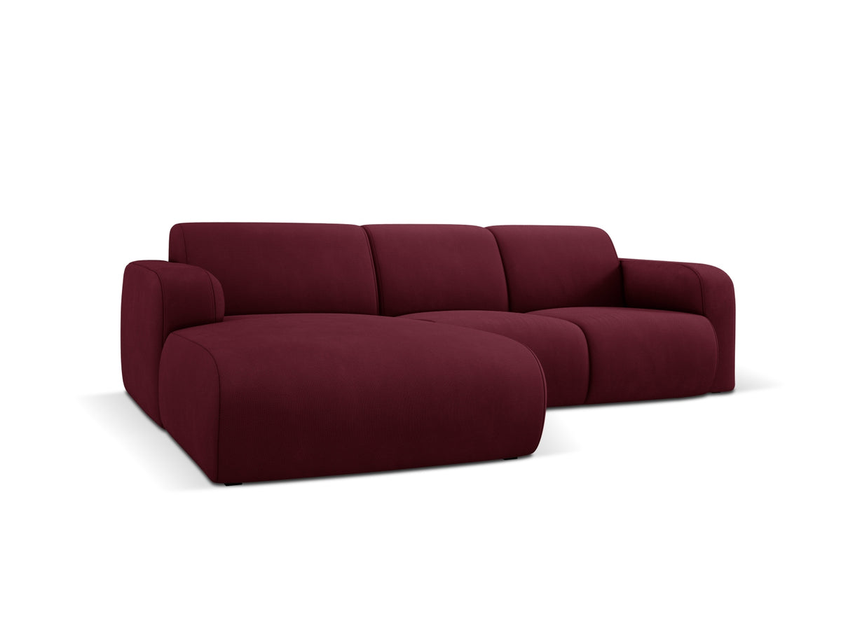 Molino Ecksofa links 4 Sitzer in Bordeaux-Rebel präsentiert im Onlineshop von KAQTU Design AG. L-Sofa links ist von Micadoni