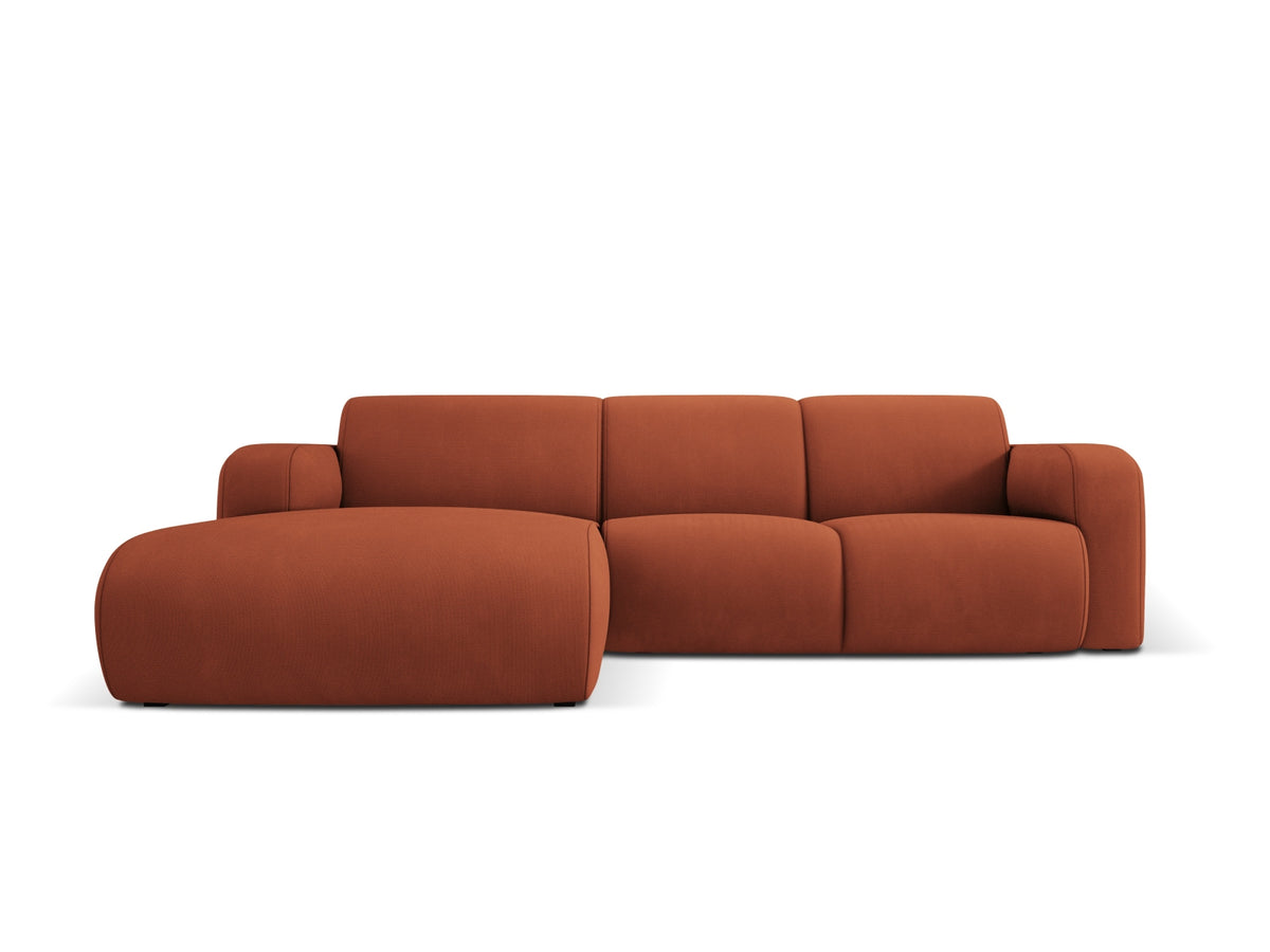 Molino Ecksofa links 4 Sitzer in Orange-Rebel präsentiert im Onlineshop von KAQTU Design AG. L-Sofa links ist von Micadoni
