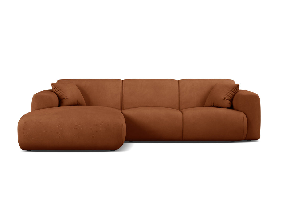 Molino Ecksofa links 4 Sitzer in Orange-Rebel präsentiert im Onlineshop von KAQTU Design AG. L-Sofa links ist von Micadoni