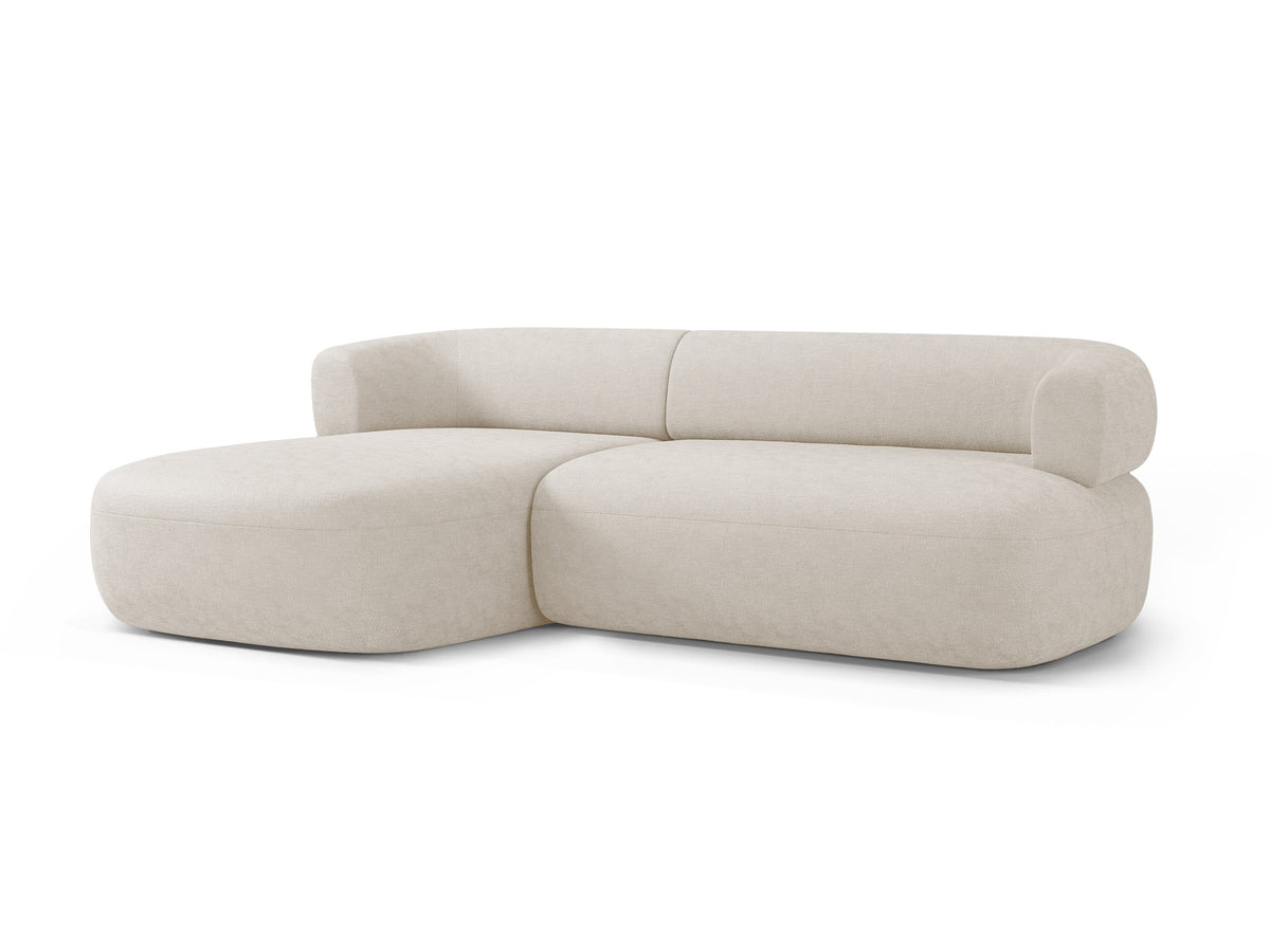 Jenny Ecksofa links 5 Sitzer in Light Beige-Perfect Harmony präsentiert im Onlineshop von KAQTU Design AG. L-Sofa links ist von Micadoni