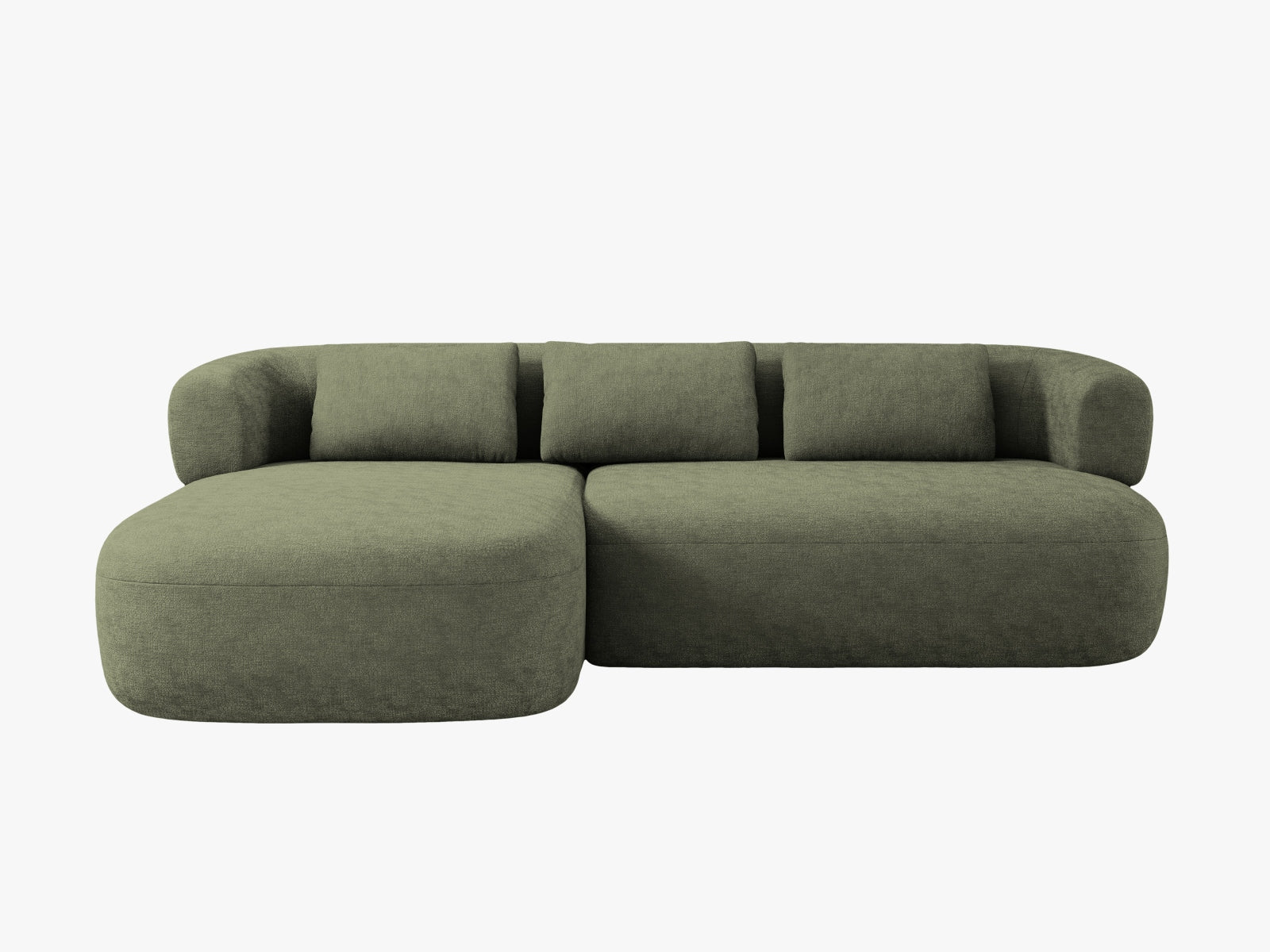 Jenny Ecksofa links 5 Sitzer in Green-Perfect Harmony präsentiert im Onlineshop von KAQTU Design AG. L-Sofa links ist von Micadoni