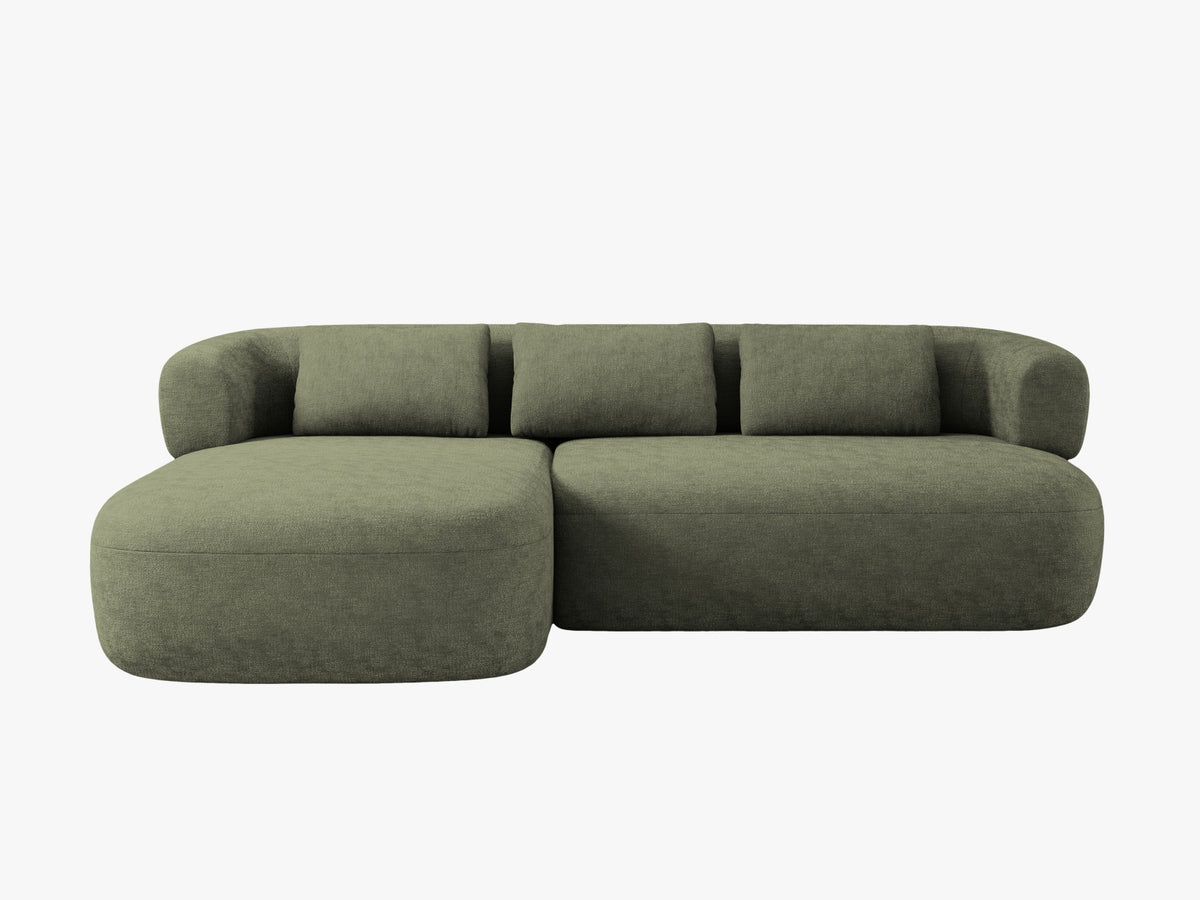 Jenny Ecksofa links 5 Sitzer in Green-Perfect Harmony präsentiert im Onlineshop von KAQTU Design AG. L-Sofa links ist von Micadoni