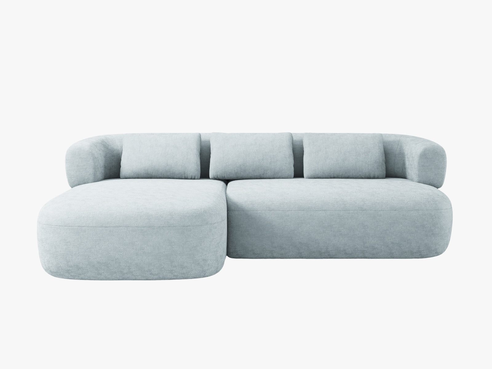 Jenny Ecksofa links 5 Sitzer in Light Blue-Perfect Harmony präsentiert im Onlineshop von KAQTU Design AG. L-Sofa links ist von Micadoni