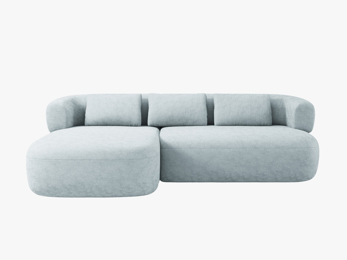 Jenny Ecksofa links 5 Sitzer in Light Blue-Perfect Harmony präsentiert im Onlineshop von KAQTU Design AG. L-Sofa links ist von Micadoni