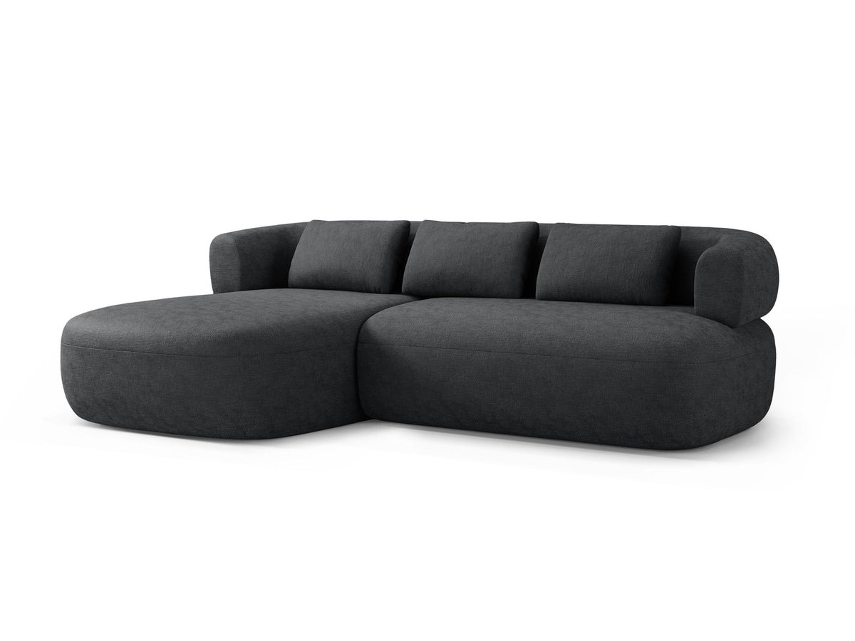 Jenny Ecksofa links 5 Sitzer in Dark Grey-Perfect Harmony präsentiert im Onlineshop von KAQTU Design AG. L-Sofa links ist von Micadoni