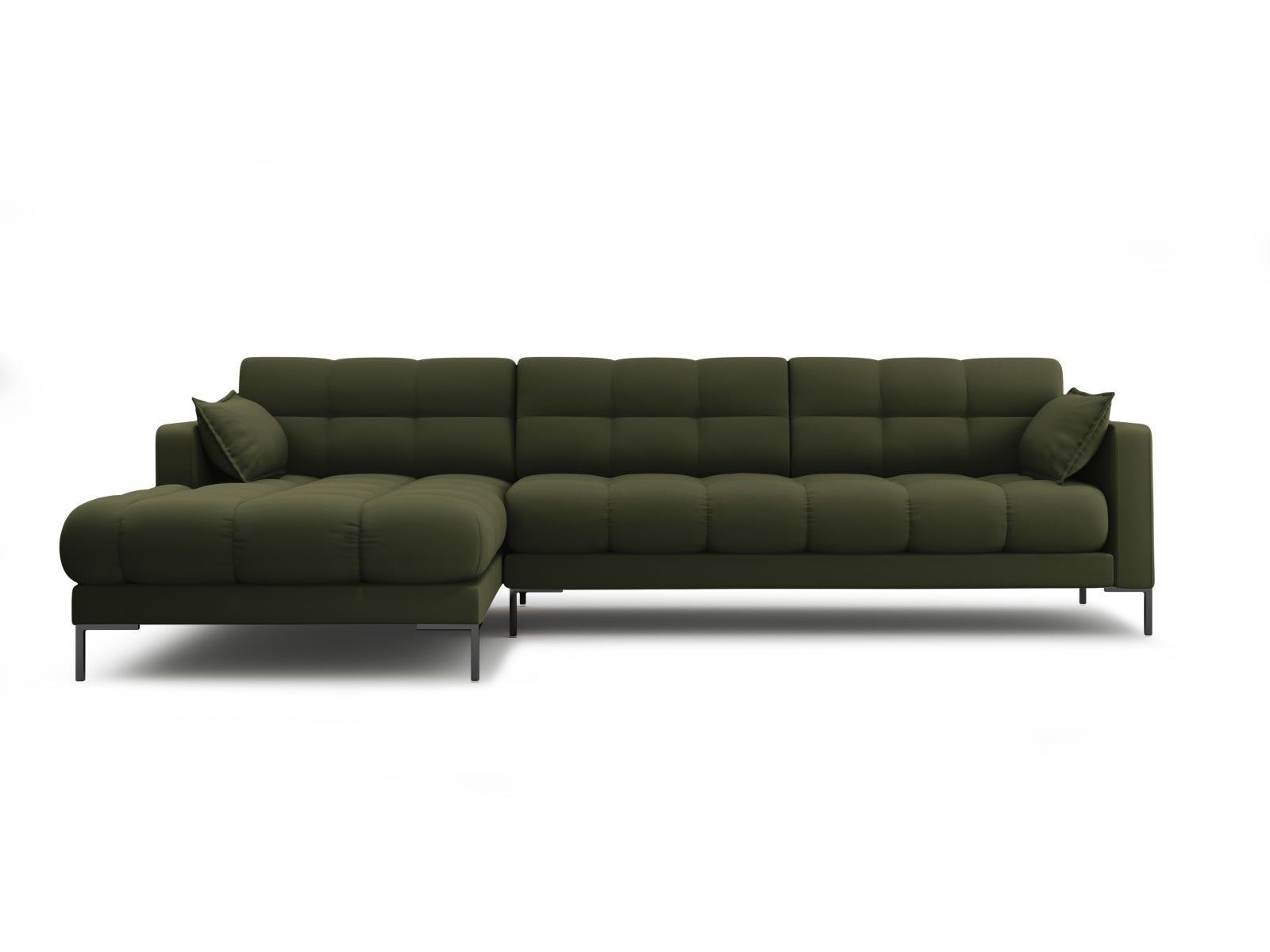 Mamaia Ecksofa links 5 Sitzer in Green/Schwarz-Neve präsentiert im Onlineshop von KAQTU Design AG. L-Sofa links ist von Micadoni