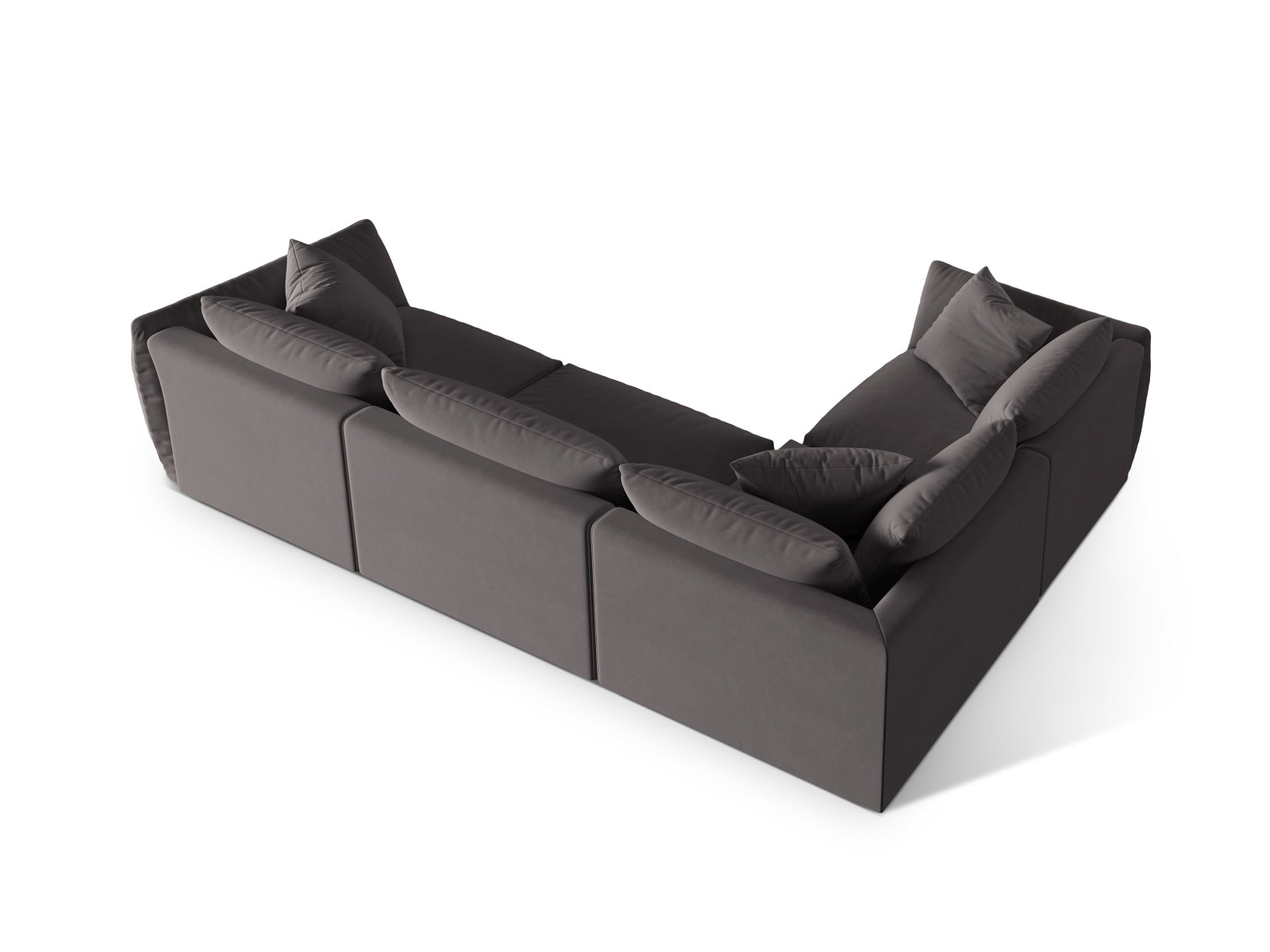 Entdecken Sie das Chris Velour links Ecksofa 4 Sitzer von Micadoni – elegantes Design, optimaler Sitzkomfort und vielseitige Anpassungsmöglichkeiten für Ihr Zuhause!