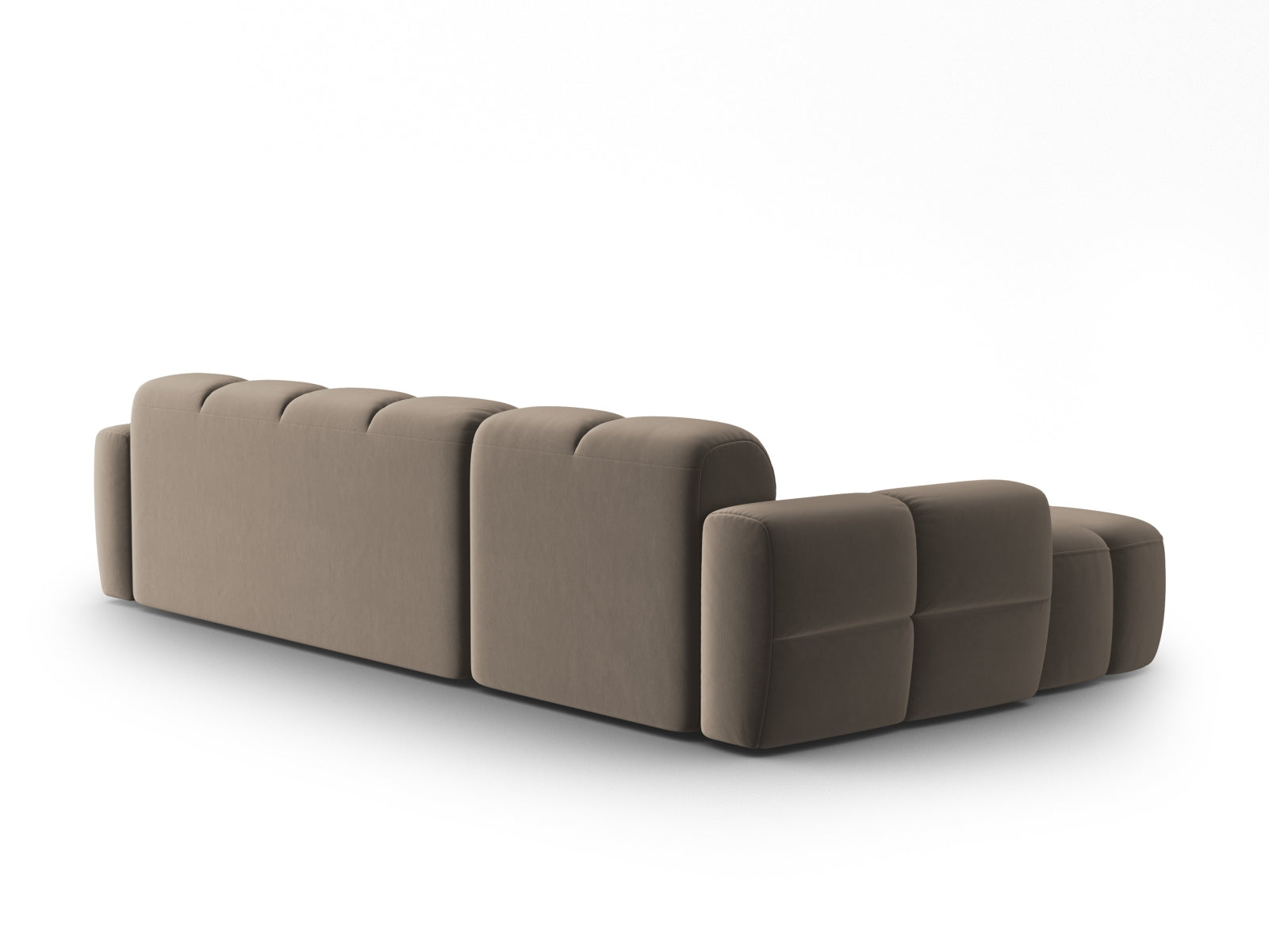 Entdecken Sie das elegante Lisa Velour Ecksofa links von Micadoni. Dieses 4-Sitzer Sofa bietet perfekten Komfort und stilvolles Design für Ihr Zuhause.