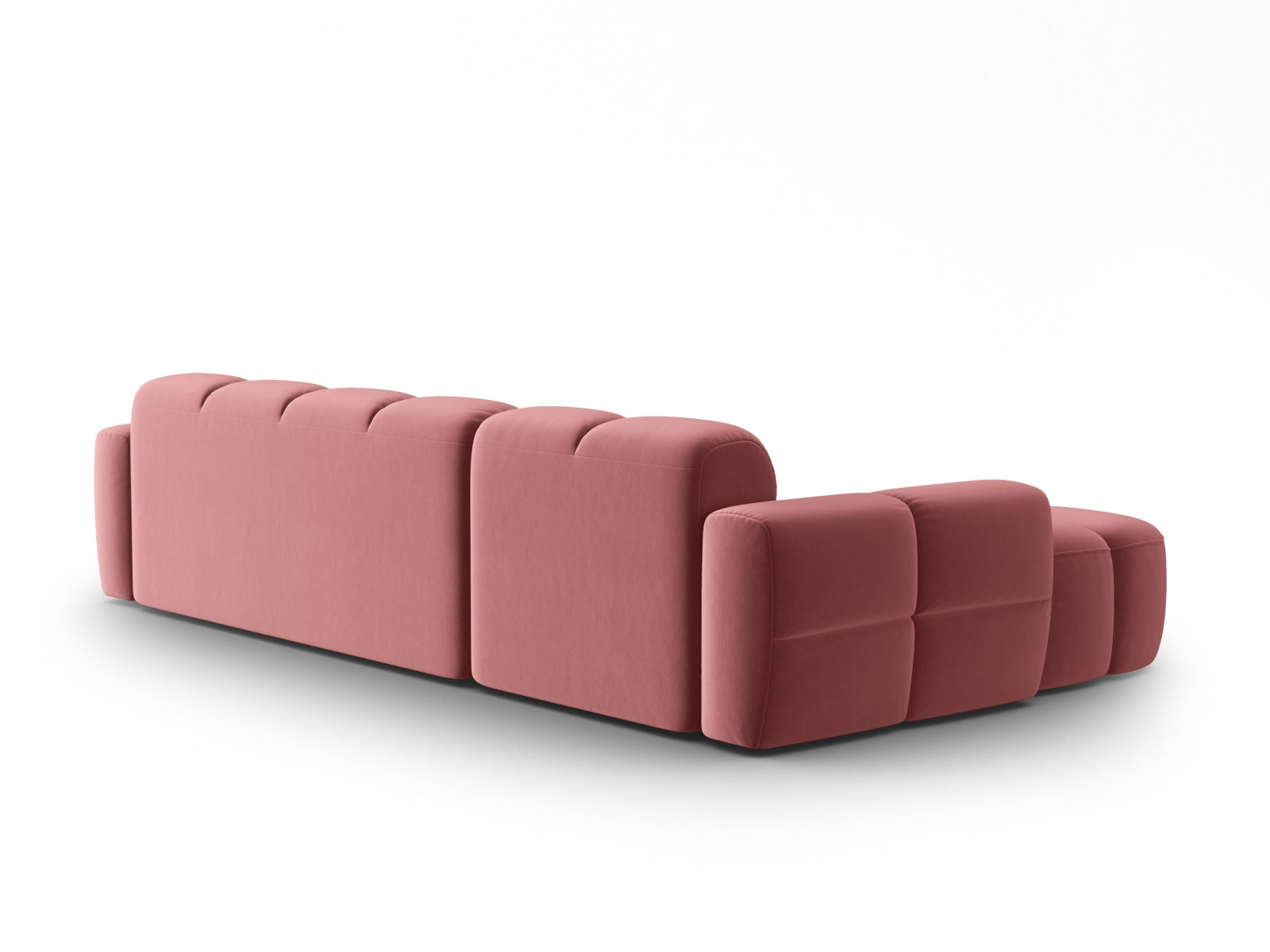 Entdecken Sie das elegante Lisa Velour Ecksofa links von Micadoni. Dieses 4-Sitzer Sofa bietet perfekten Komfort und zeitgemässes Design für Ihr Zuhause.