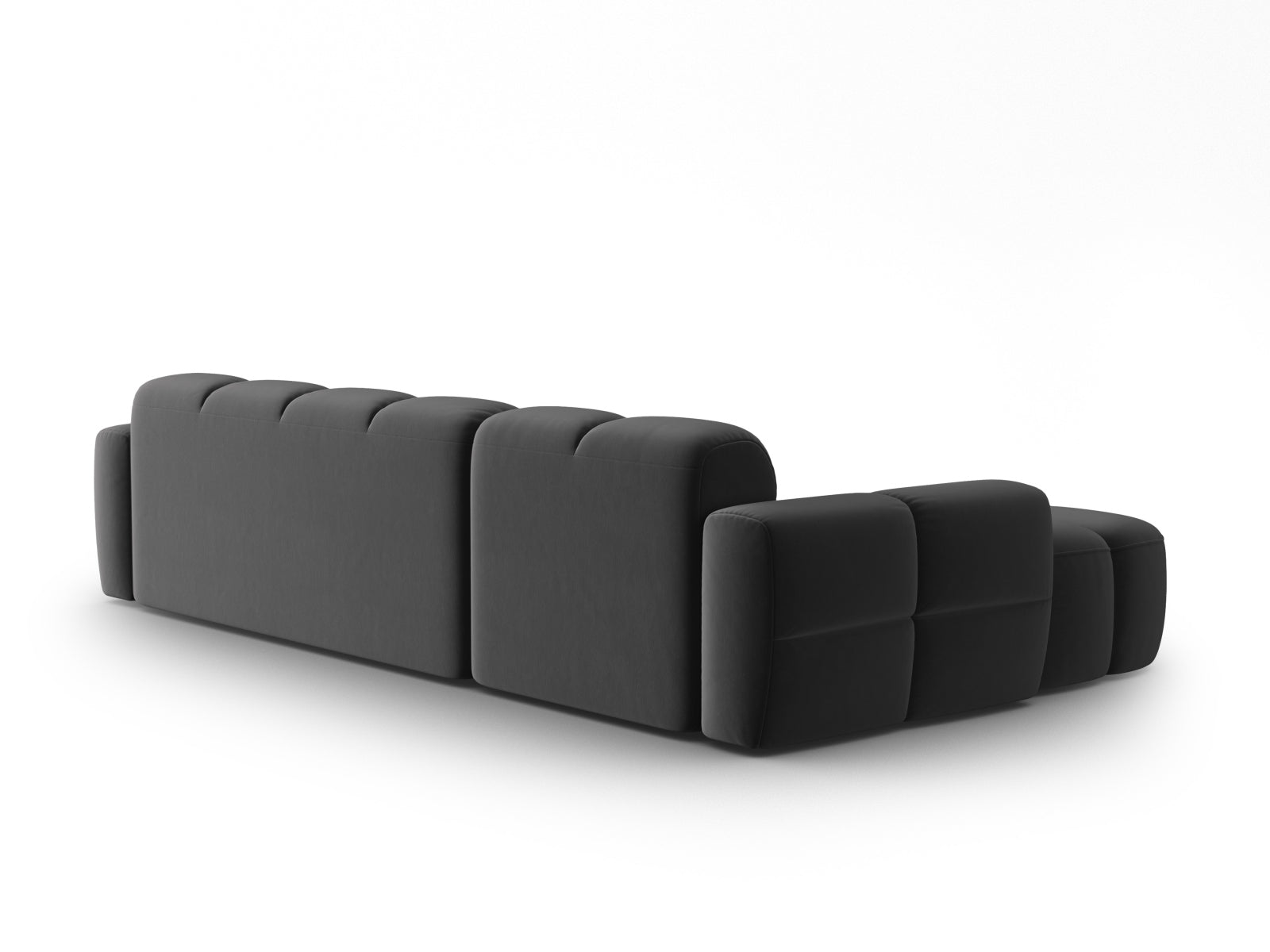 Entdecken Sie das elegante Lisa Velour Ecksofa links von Micadoni. Dieses 4-Sitzer Sofa bietet perfekten Komfort und zeitgemässes Design für Ihr Zuhause.