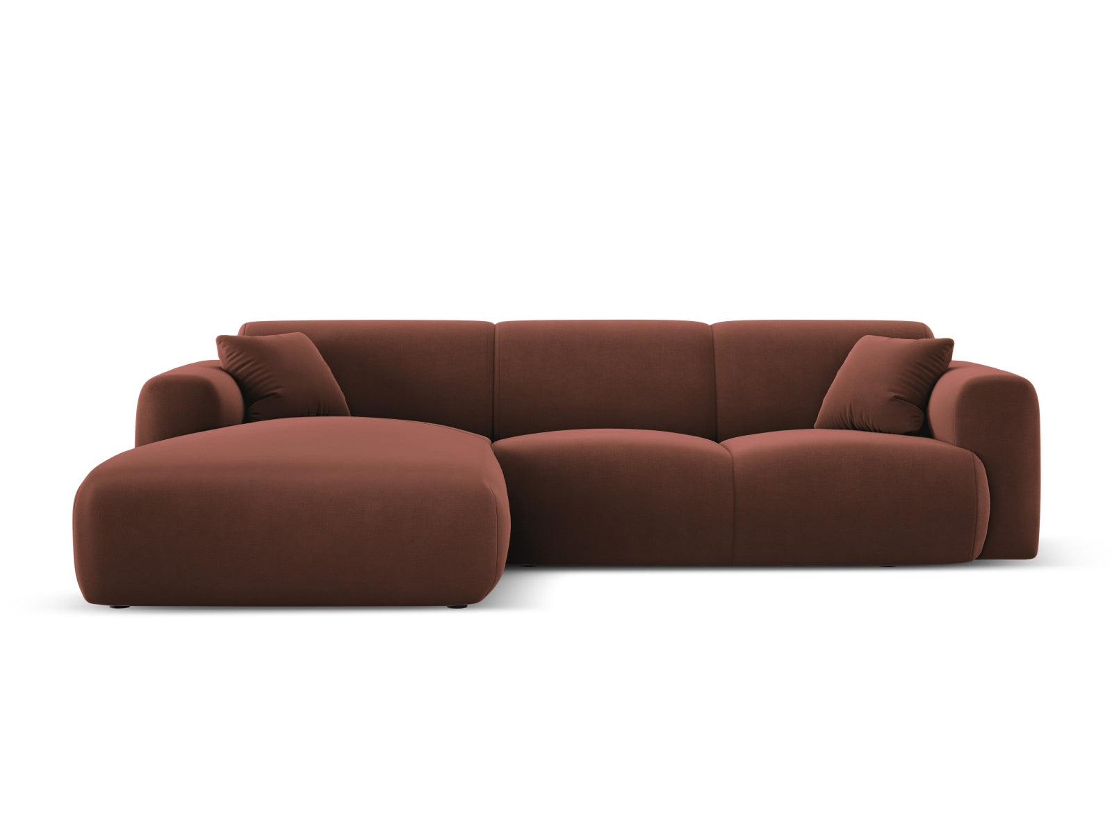 Molino Velour links Ecksofa 4 Sitzer in Cuoio-Casino präsentiert im Onlineshop von KAQTU Design AG. L-Sofa links ist von Micadoni