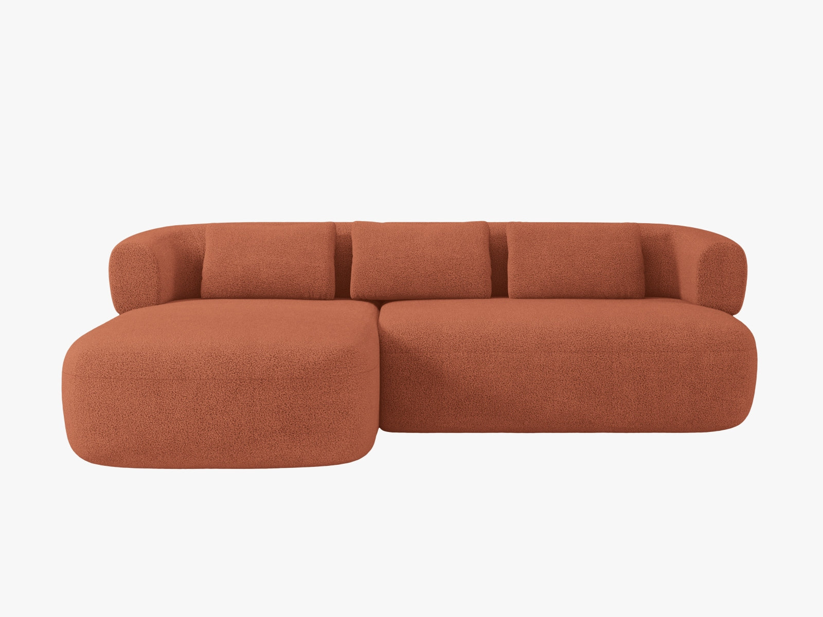 Jenny Ecksofa links 5 Sitzer in Brick-Now or Never präsentiert im Onlineshop von KAQTU Design AG. L-Sofa links ist von Micadoni