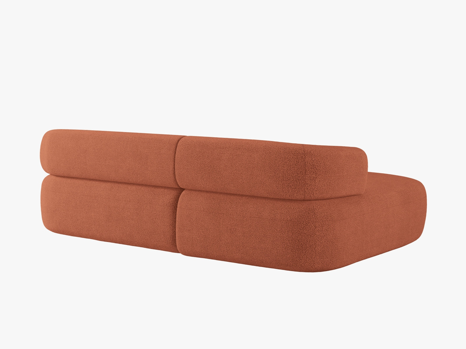 Modernes 5-Sitzer Jenny Ecksofa links im ansprechenden Brick-Design, ideal für gemütliche Stunden und stilvolle Einrichtung.