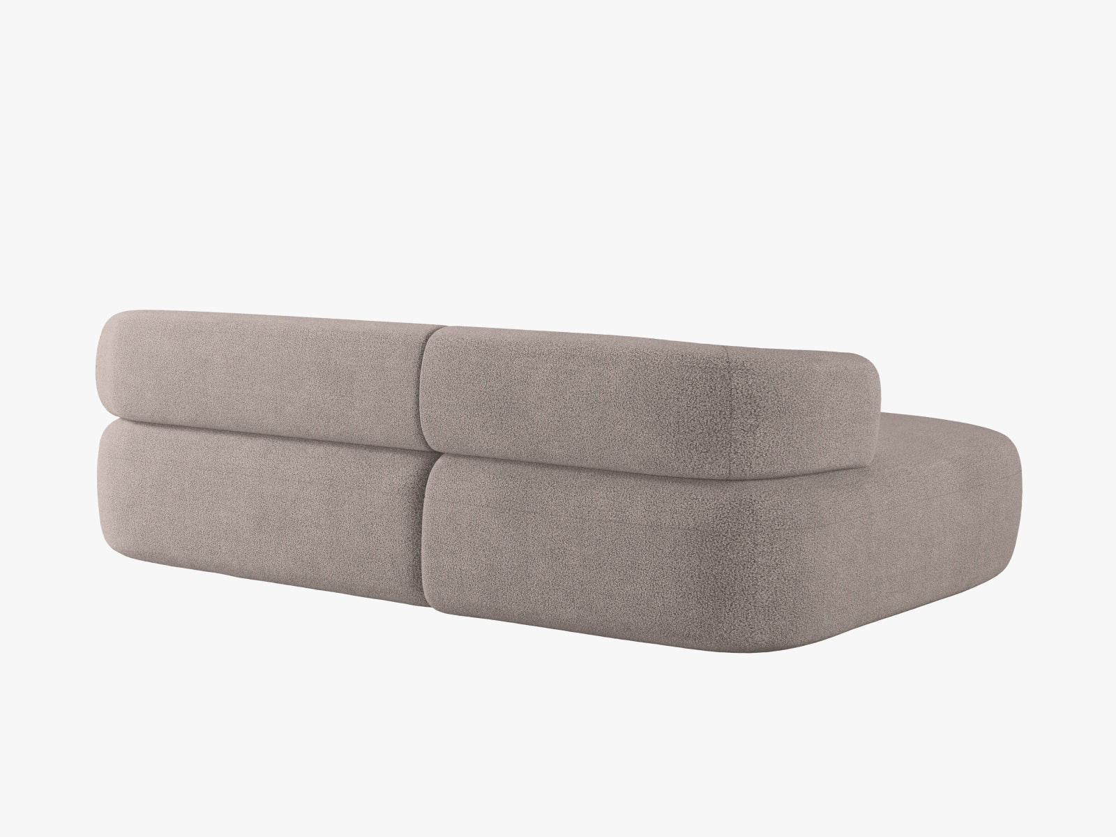 Modernes 5-Sitzer Ecksofa Jenny links in warmem Braun, ideal für gemütliche Wohnräume und stilvolle Einrichtung von Micadoni.