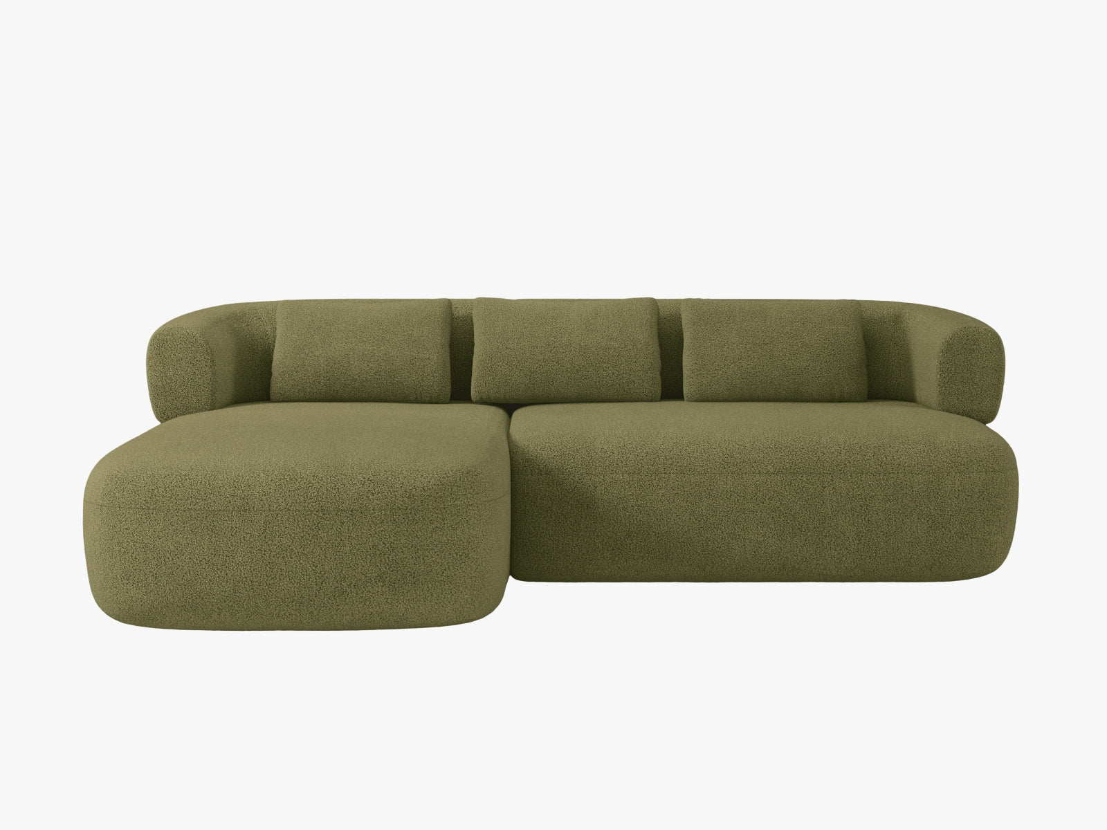 Jenny Ecksofa links 5 Sitzer in Green-Now or Never präsentiert im Onlineshop von KAQTU Design AG. L-Sofa links ist von Micadoni