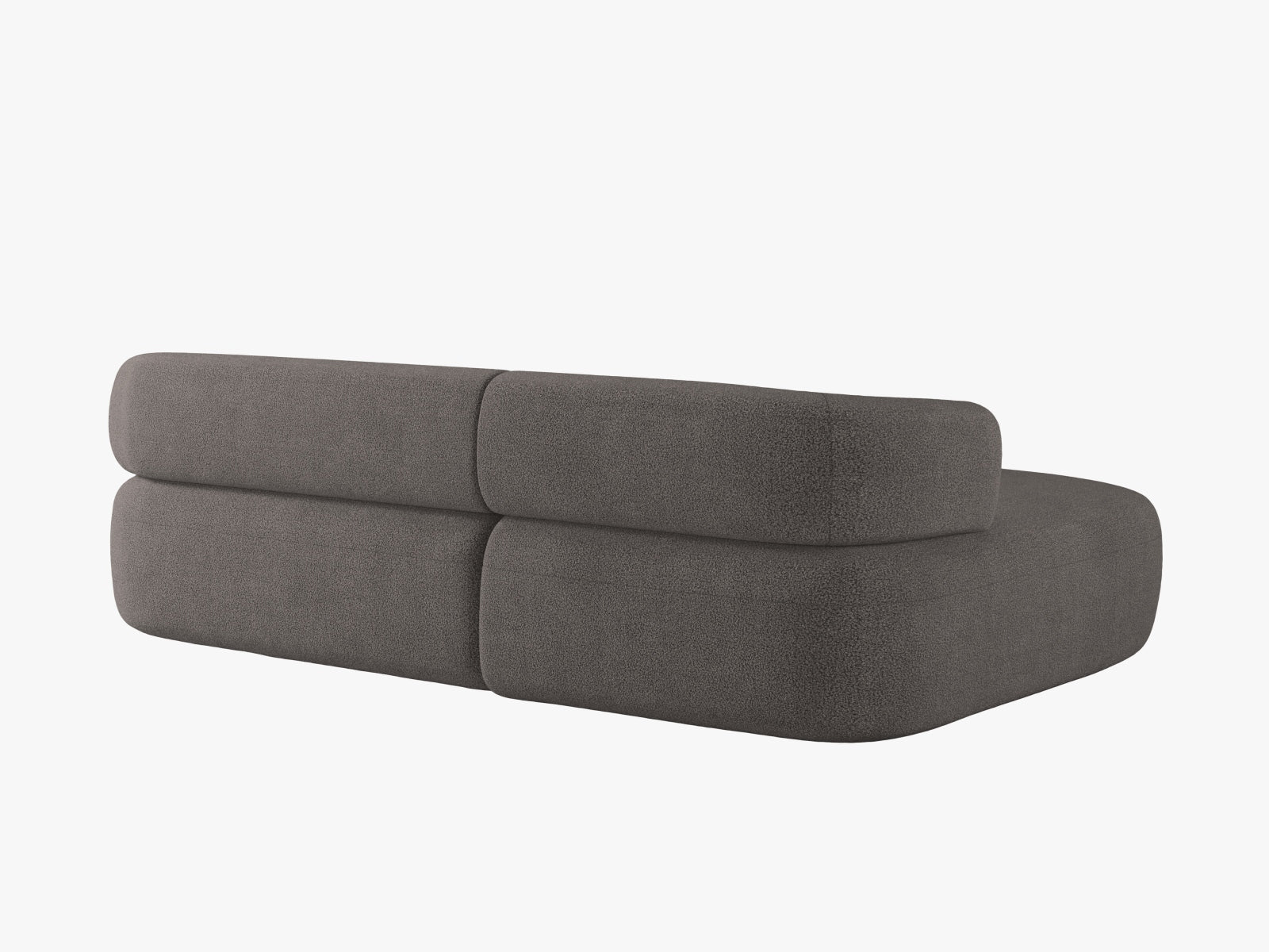 Elegantes Jenny Ecksofa links mit 5 Sitzplätzen in zeitlosem Grau, ideal für ein modernes Wohnambiente. Hochwertige Verarbeitung von Micadoni.