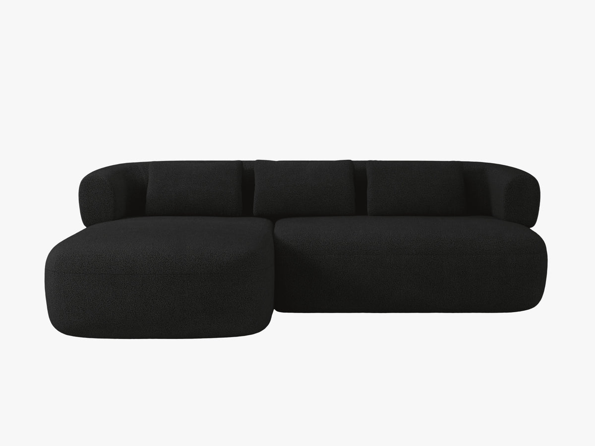 Jenny Ecksofa links 5 Sitzer in Black-Now or Never präsentiert im Onlineshop von KAQTU Design AG. L-Sofa links ist von Micadoni