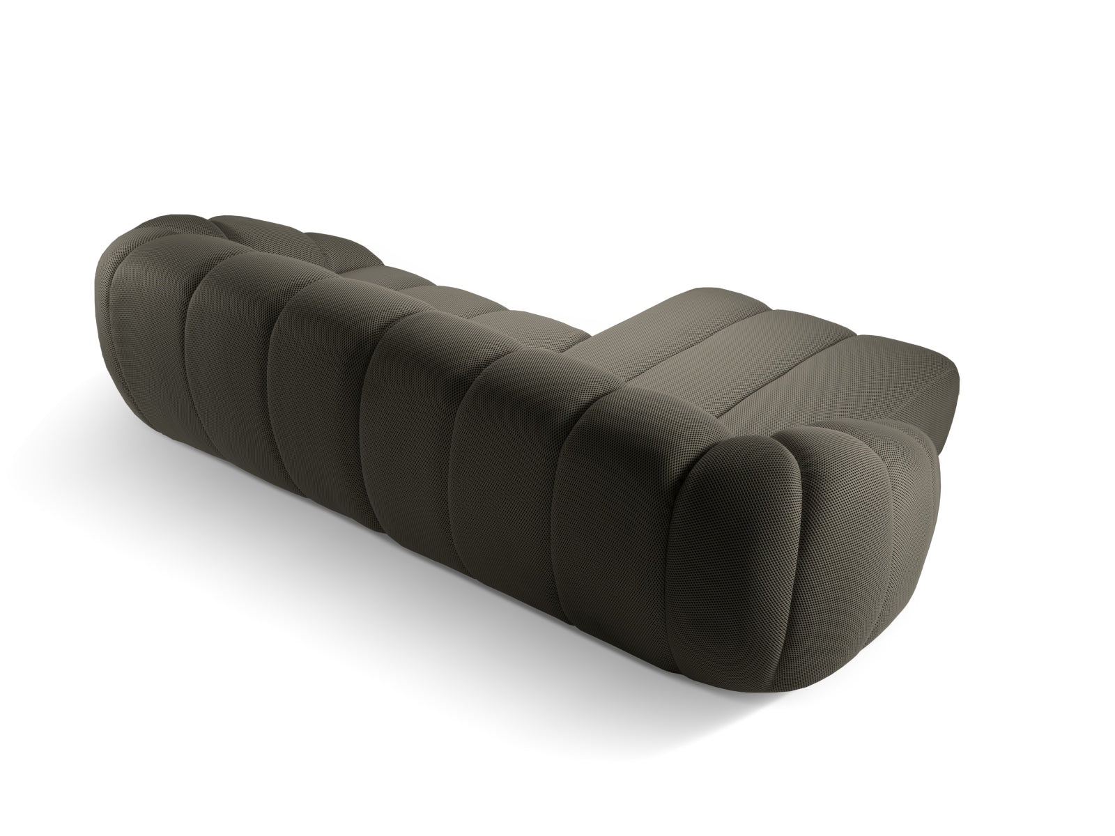 Elegantes linksseitiges 4-Sitzer Ecksofa "Diana" in Steel-Sonic, ideal für ein modernes und einladendes Wohnambiente.