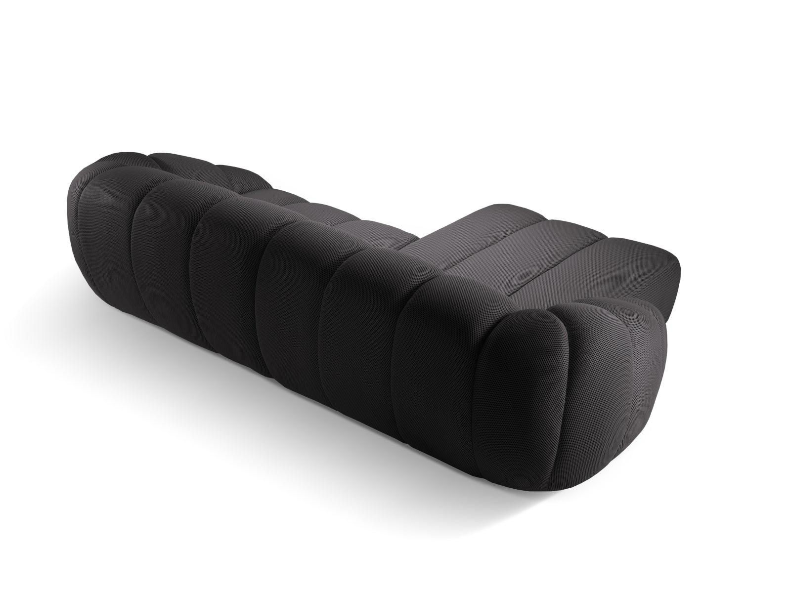 Elegantes linksseitiges Ecksofa "Diana" in Espresso-Sonic, ideal für stilvolle Wohnräume. Komfort und Qualität von Micadoni.