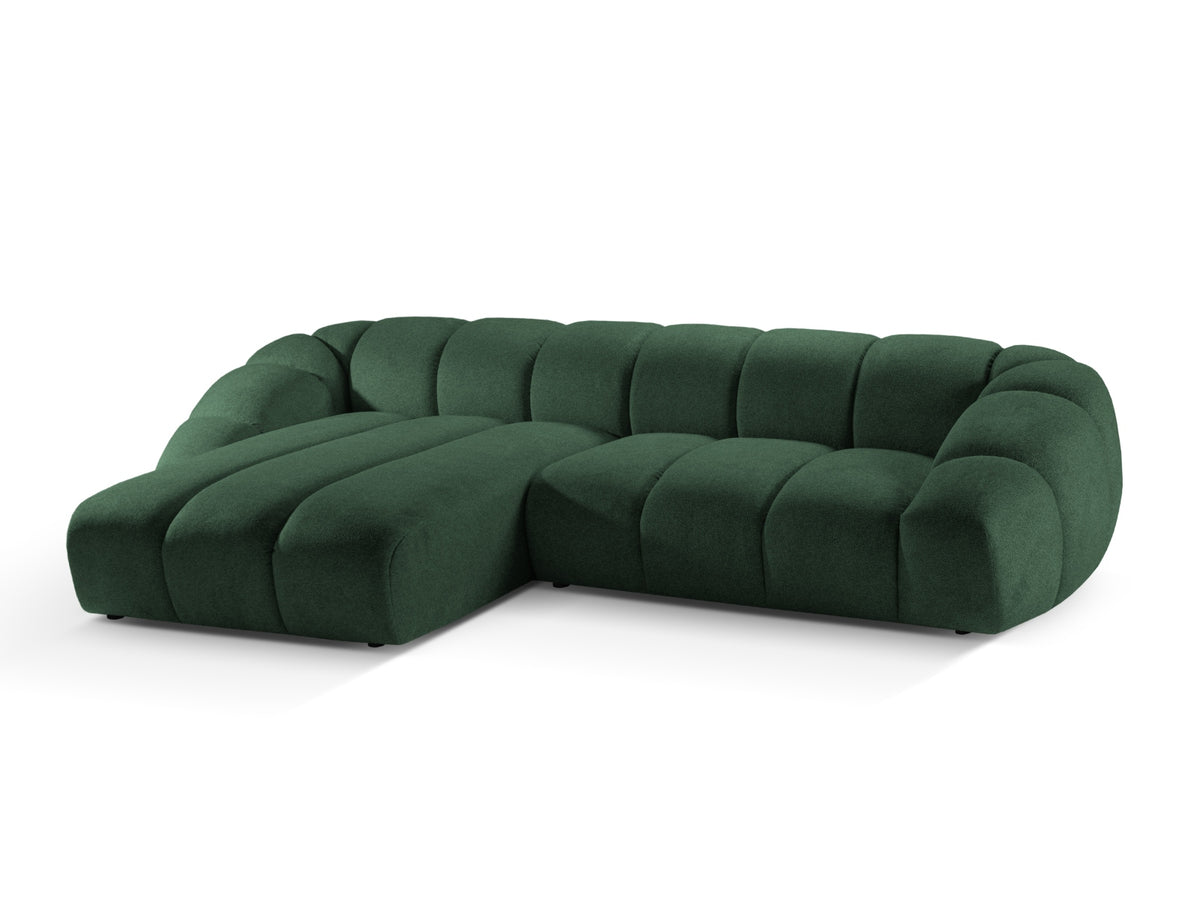 Diana Ecksofa links 4 Sitzer in Green-Bubble präsentiert im Onlineshop von KAQTU Design AG. L-Sofa links ist von Micadoni