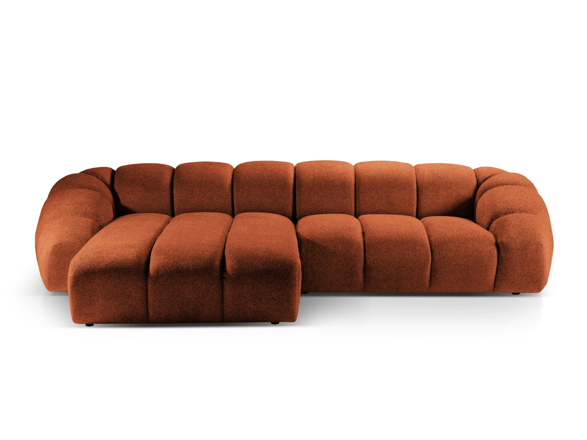 Diana Ecksofa links 4 Sitzer in Terracotta-Bubble präsentiert im Onlineshop von KAQTU Design AG. L-Sofa links ist von Micadoni