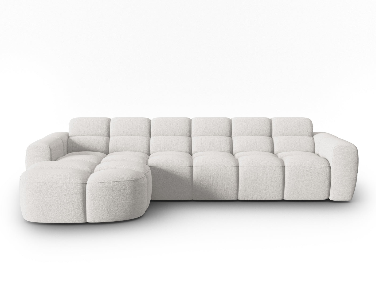 Lisa Ecksofa links 4 Sitzer in Light Grey präsentiert im Onlineshop von KAQTU Design AG. Ecksofa links ist von Micadoni