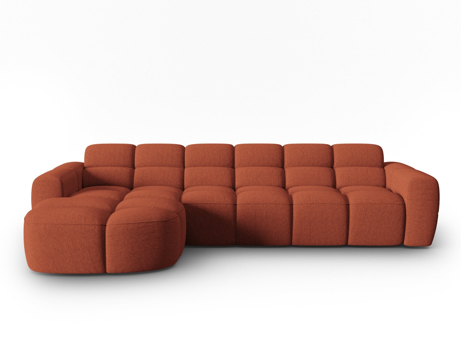Lisa Ecksofa links 4 Sitzer in Coral präsentiert im Onlineshop von KAQTU Design AG. Ecksofa links ist von Micadoni