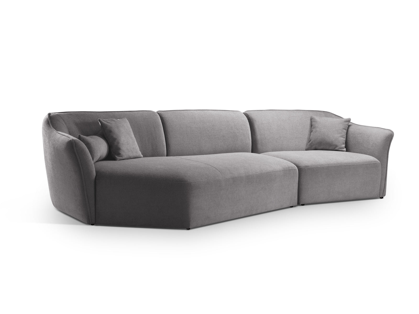 Entdecken Sie das Hailey Boucle Ecksofa links von Micadoni – ein stilvolles 5-Sitzer Sofa, das Komfort und modernes Design vereint.