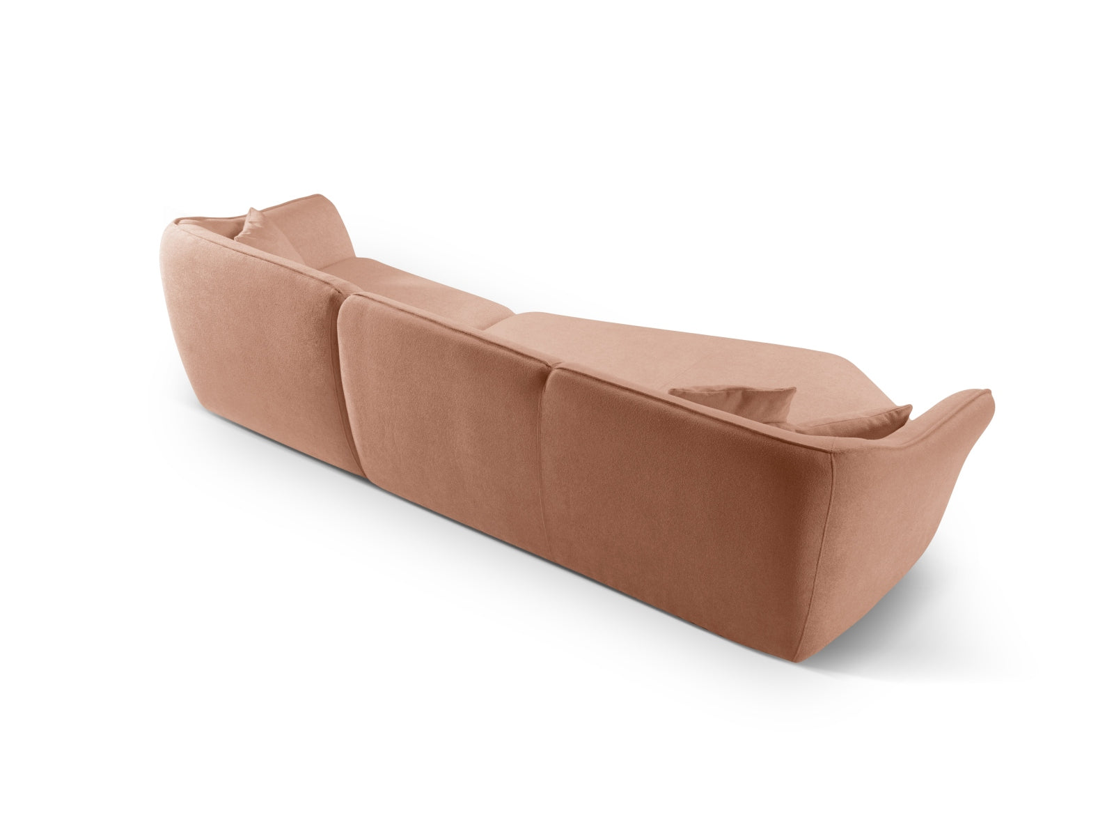 Erleben Sie das Hailey Boucle Ecksofa links von Micadoni – ein elegantes 5-Sitzer Sofa, das zeitgemässen Stil und höchsten Komfort bietet.