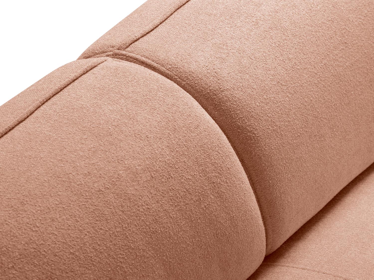 Erleben Sie das Hailey Boucle Ecksofa links von Micadoni – ein elegantes 5-Sitzer Sofa, das modernen Stil und höchsten Komfort bietet.