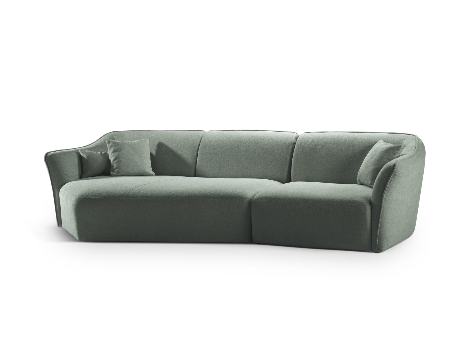 Entdecken Sie das Hailey Boucle Ecksofa links von Micadoni – ein stilvolles 5-Sitzer Sofa, das modernen Komfort und Eleganz vereint.