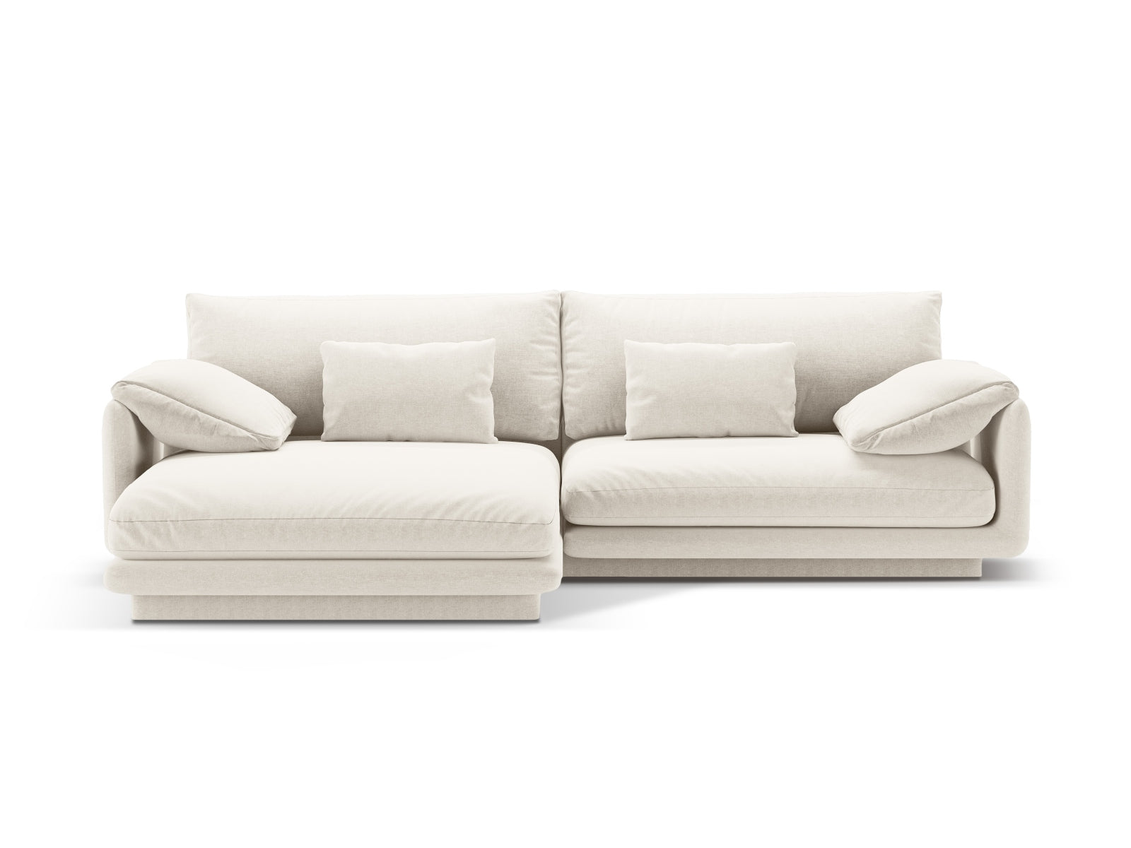 Torino Ecksofa links 4 Sitzer in Ivory präsentiert im Onlineshop von KAQTU Design AG. Ecksofa links ist von Micadoni
