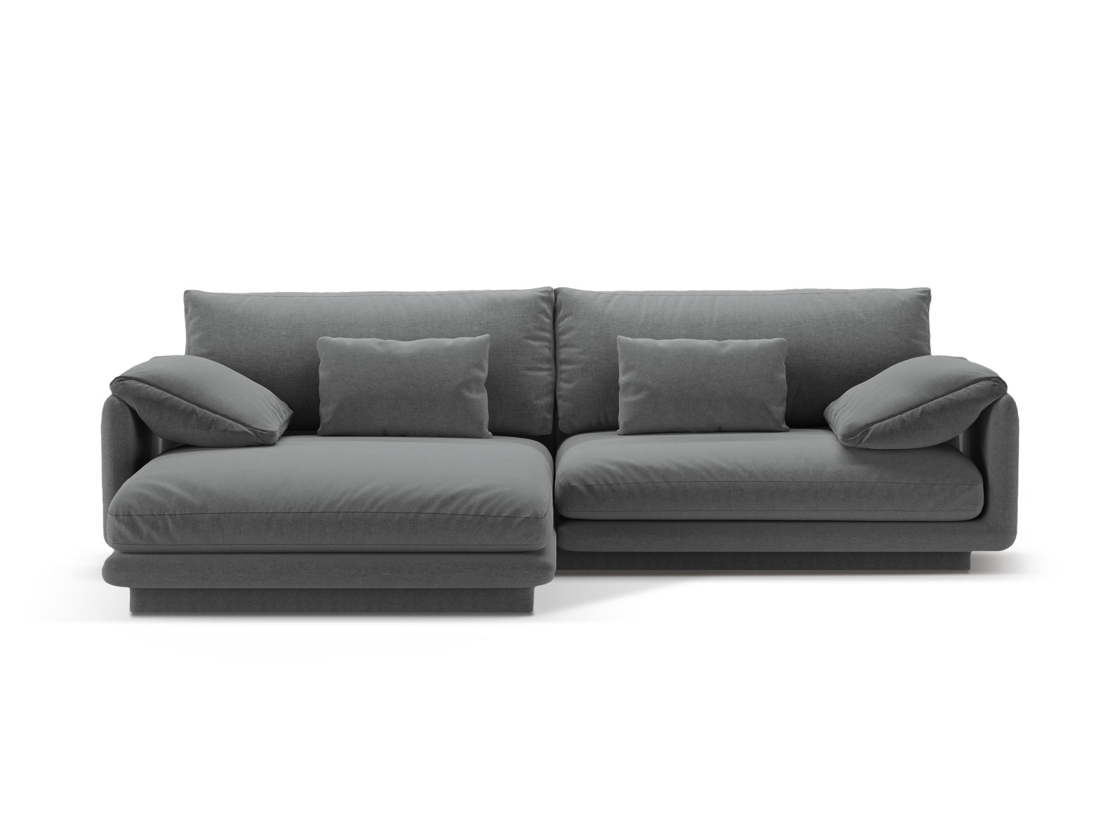 Torino Ecksofa links 4 Sitzer in Dark Grey präsentiert im Onlineshop von KAQTU Design AG. Ecksofa links ist von Micadoni