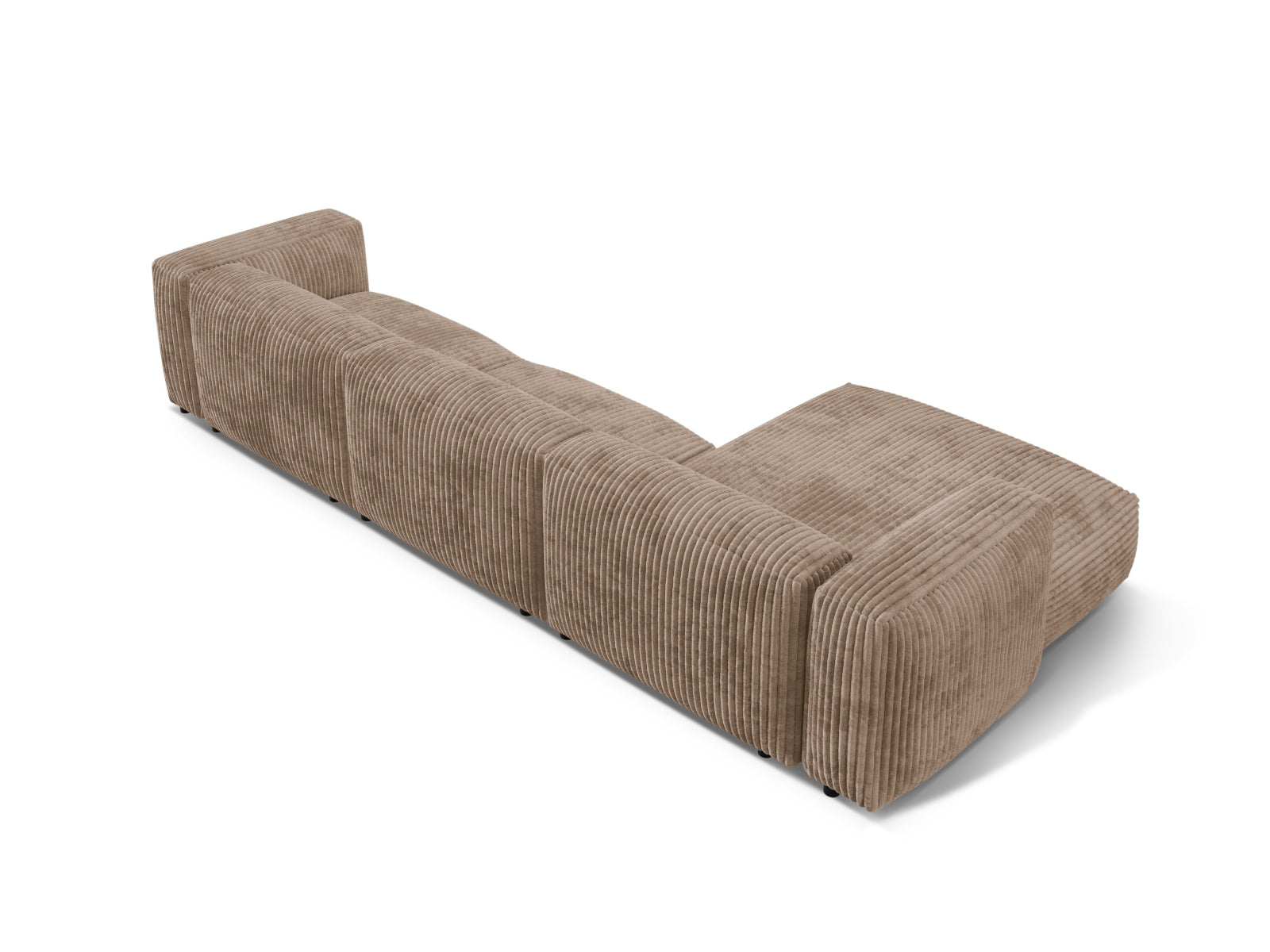 Elegantes, modulares Ecksofa Martina in der Farbe Acorn-Tilia, linksseitig, ideal für stilvolle und komfortable Wohnräume.