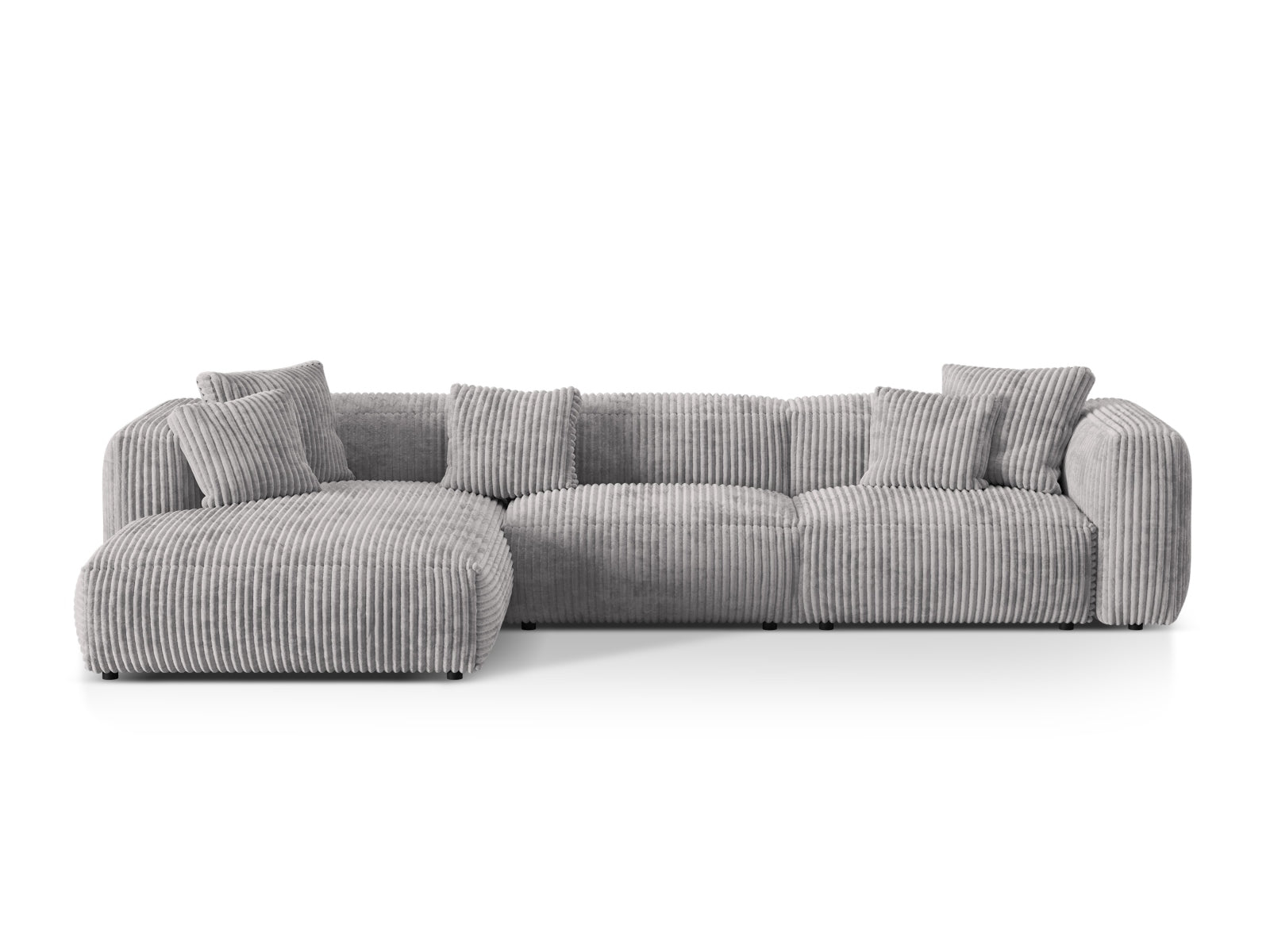 Martina Modulares Ecksofa links 3 Sitzer in Light Grey präsentiert im Onlineshop von KAQTU Design AG. Ecksofa links ist von Micadoni