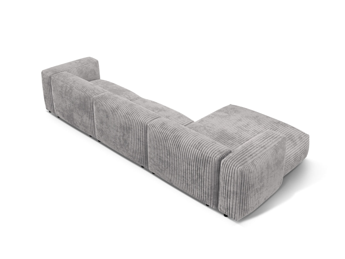 Martina Modulares Ecksofa links 3 Sitzer in Light Grey-Tilia präsentiert im Onlineshop von KAQTU Design AG. L-Sofa links ist von Micadoni