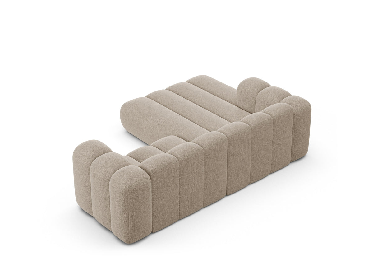 Lupine Modulares Ecksofa links 3 Sitzer in Dark Beige-Eden präsentiert im Onlineshop von KAQTU Design AG. L-Sofa links ist von Micadoni