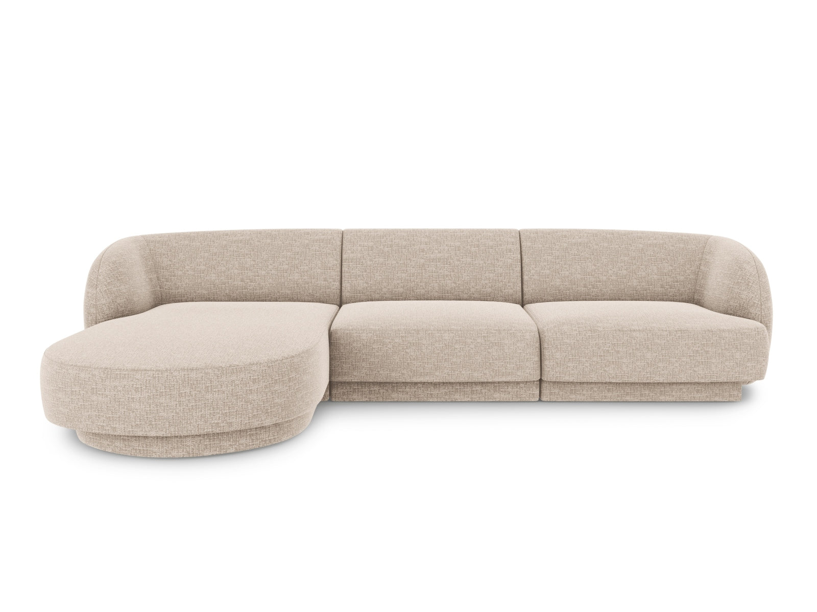 Miley Ecksofa links 4 Sitzer in Beige-Eden präsentiert im Onlineshop von KAQTU Design AG. Bettsofa links ist von Micadoni