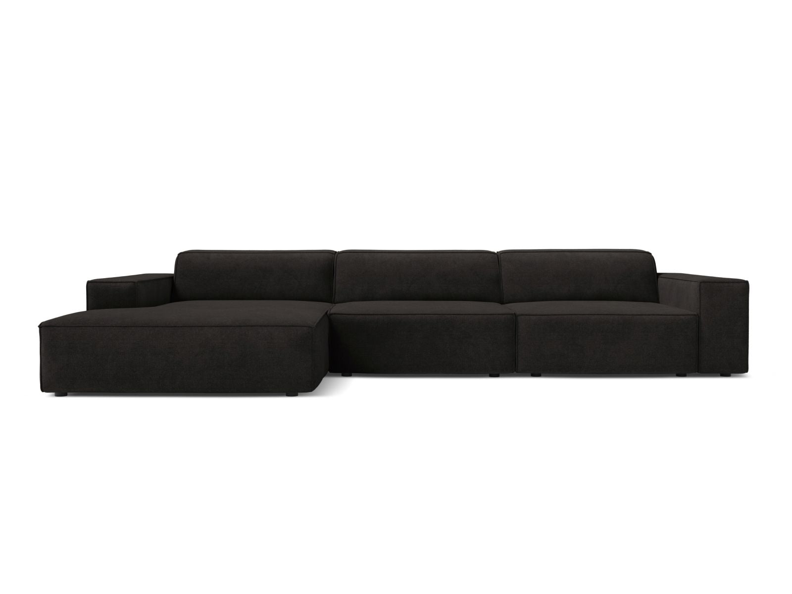 4-Sitzer Ecksofa links modular Jodie in Black-Liberty präsentiert im Onlineshop von KAQTU Design AG. Ecksofa links ist von Micadoni