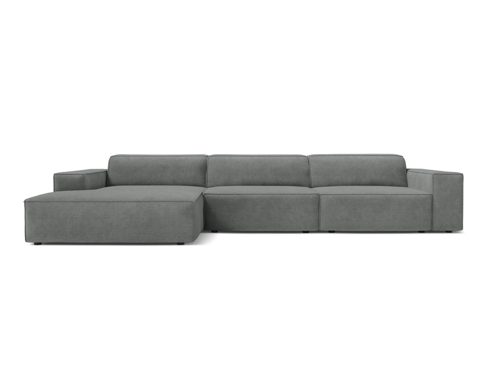 4-Sitzer Ecksofa links modular Jodie in Grey-Liberty präsentiert im Onlineshop von KAQTU Design AG. Ecksofa links ist von Micadoni