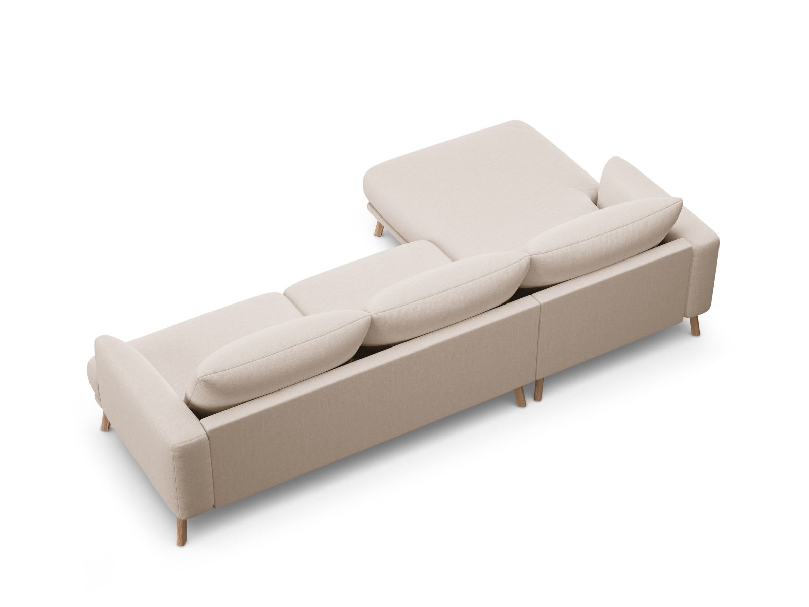 Elegantes 4-Sitzer Ecksofa links Naomi von Micadoni, perfekt für stilvolle Wohnräume und gesellige Abende mit Freunden und Familie.
