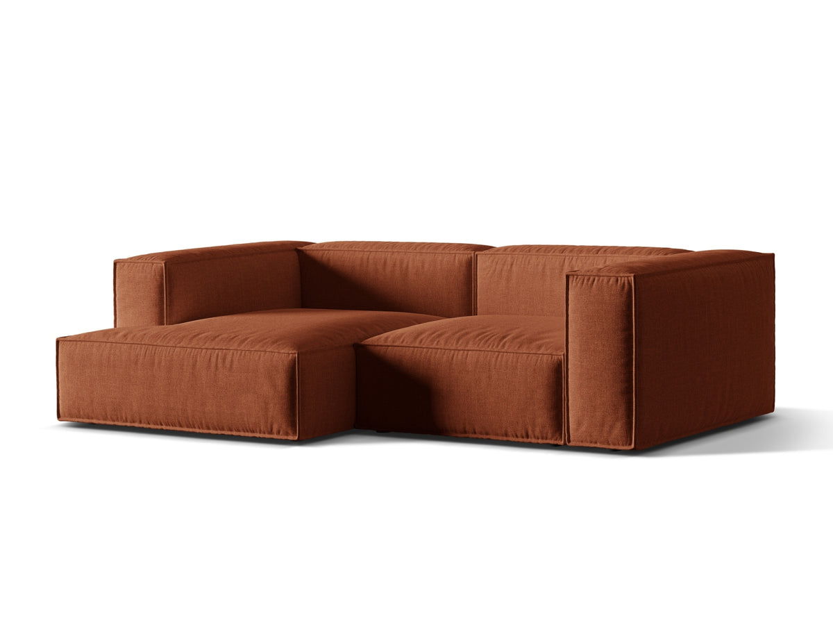 3-Sitzer Ecksofa links modular Nuria in Brick-Liberty präsentiert im Onlineshop von KAQTU Design AG. Ecksofa links ist von Micadoni